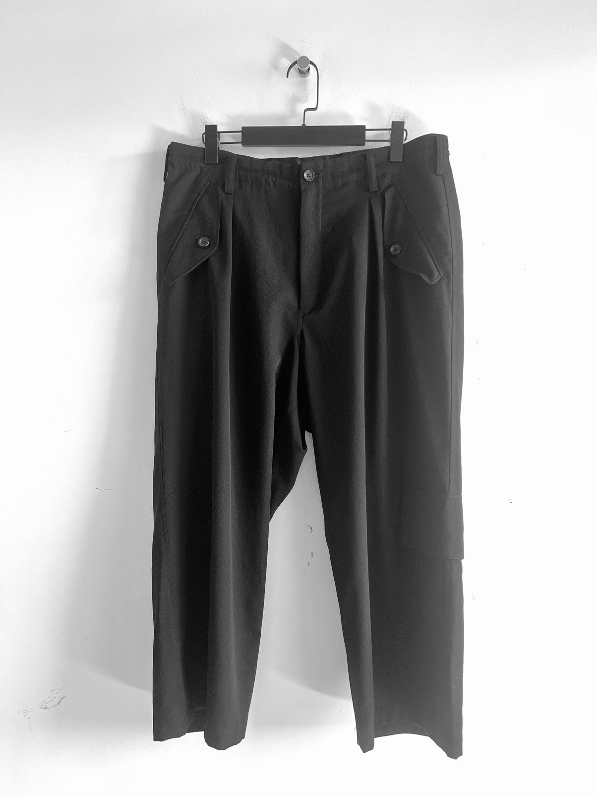 Yohji Yamamoto Pour Homme - W/GABARDINE FRONT TUCK PANTS