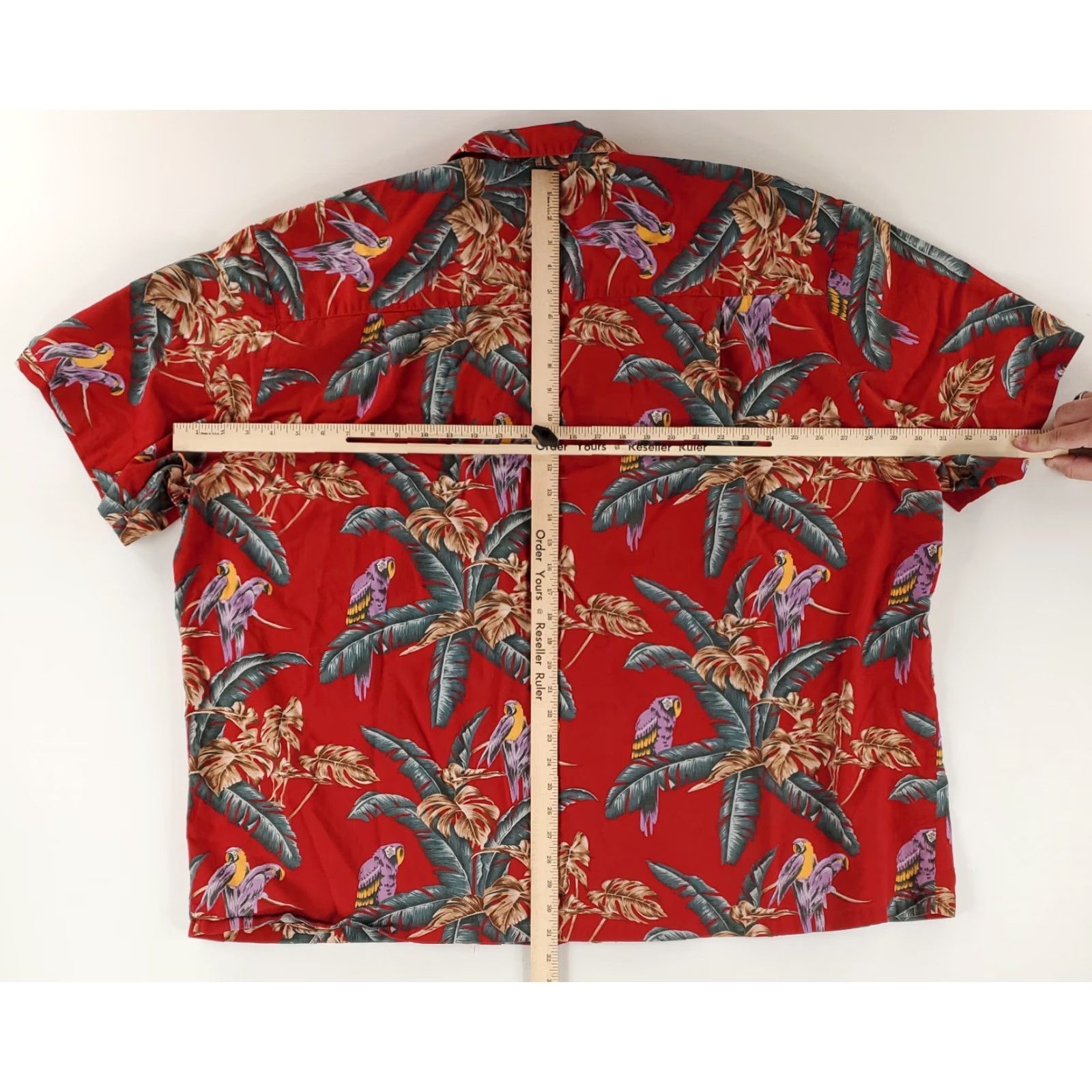 Paradise Found VINTAGE Paradise Found Shirt 4XL Mens Red Hawaiian Parrots 80s Magnum PI C Size US XXL / EU 58 / 5 - 6 Thumbnail