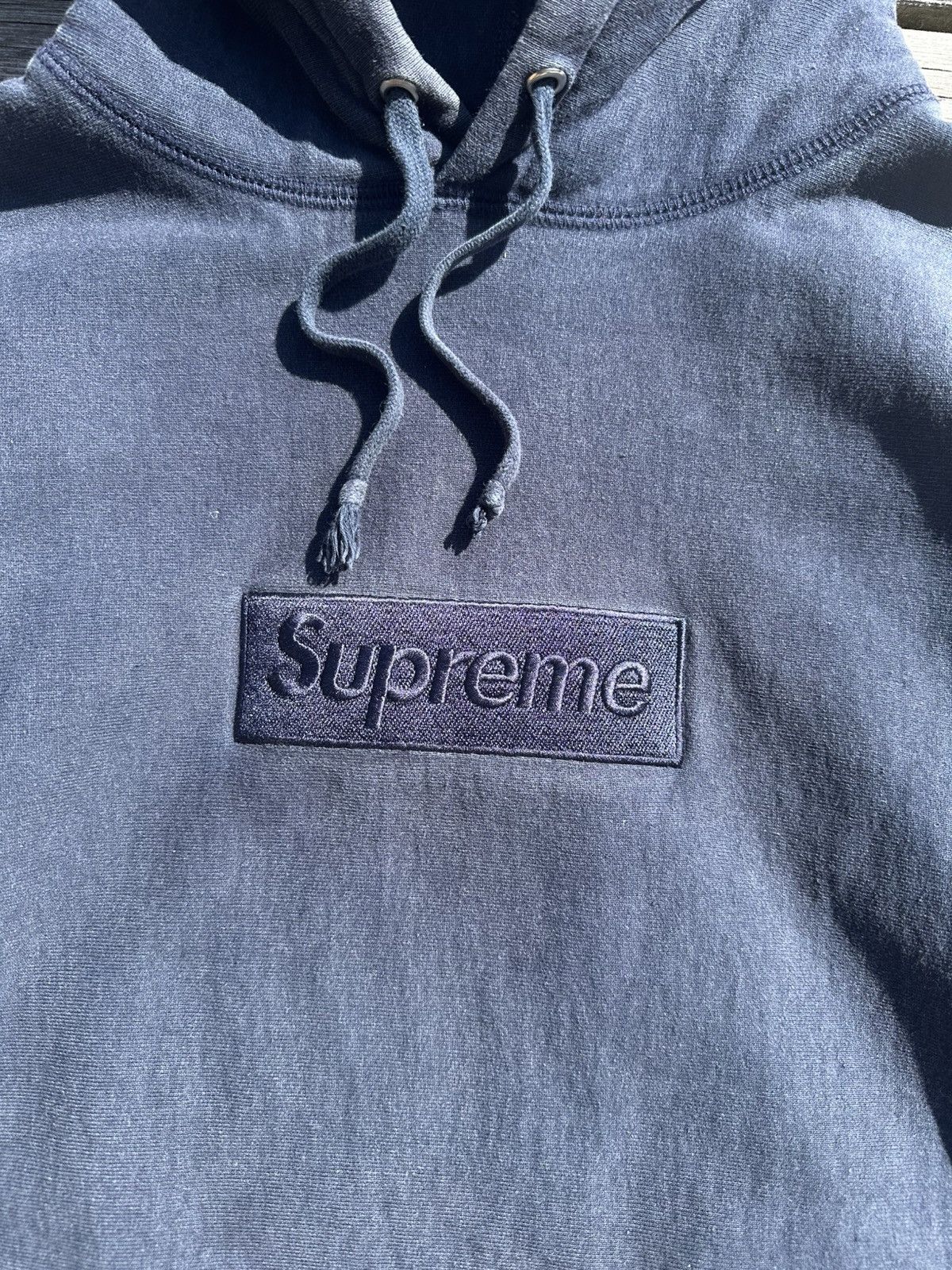 Supreme Supreme Tonal Box Logo Hoodie FW14 Size S Size US S / EU 44-46 / 1 - 7 Thumbnail