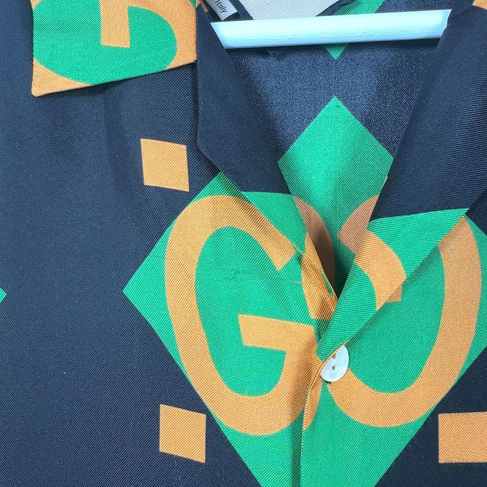 Gucci Gucci Mono-Block Silk Button-Up Shirt Size US M / EU 48-50 / 2 - 5 Thumbnail