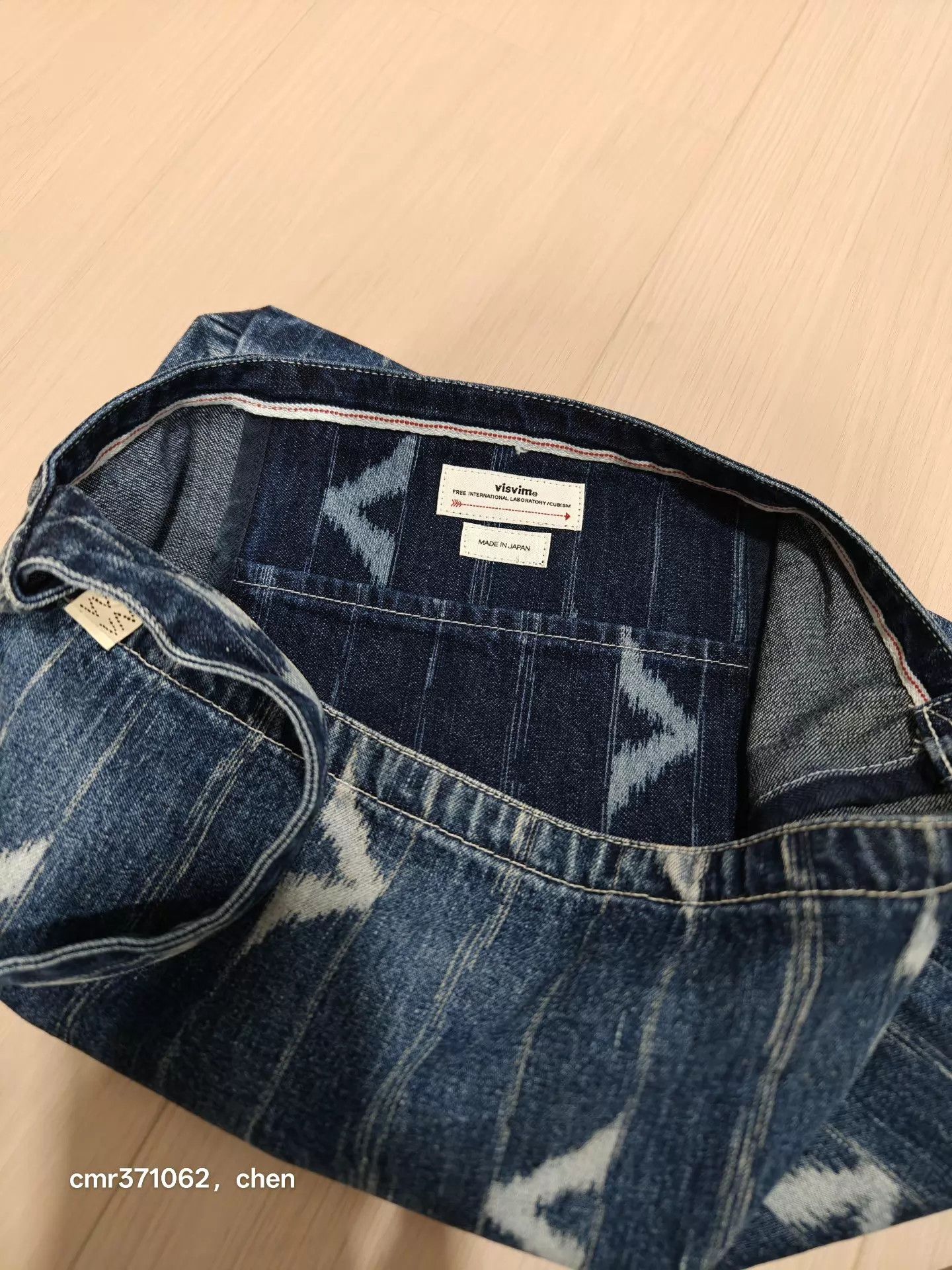 Visvim visvim 22ss Spot Record Bag Denim Indigo Wabash Kasuri Excl Size ONE SIZE - 8 Thumbnail