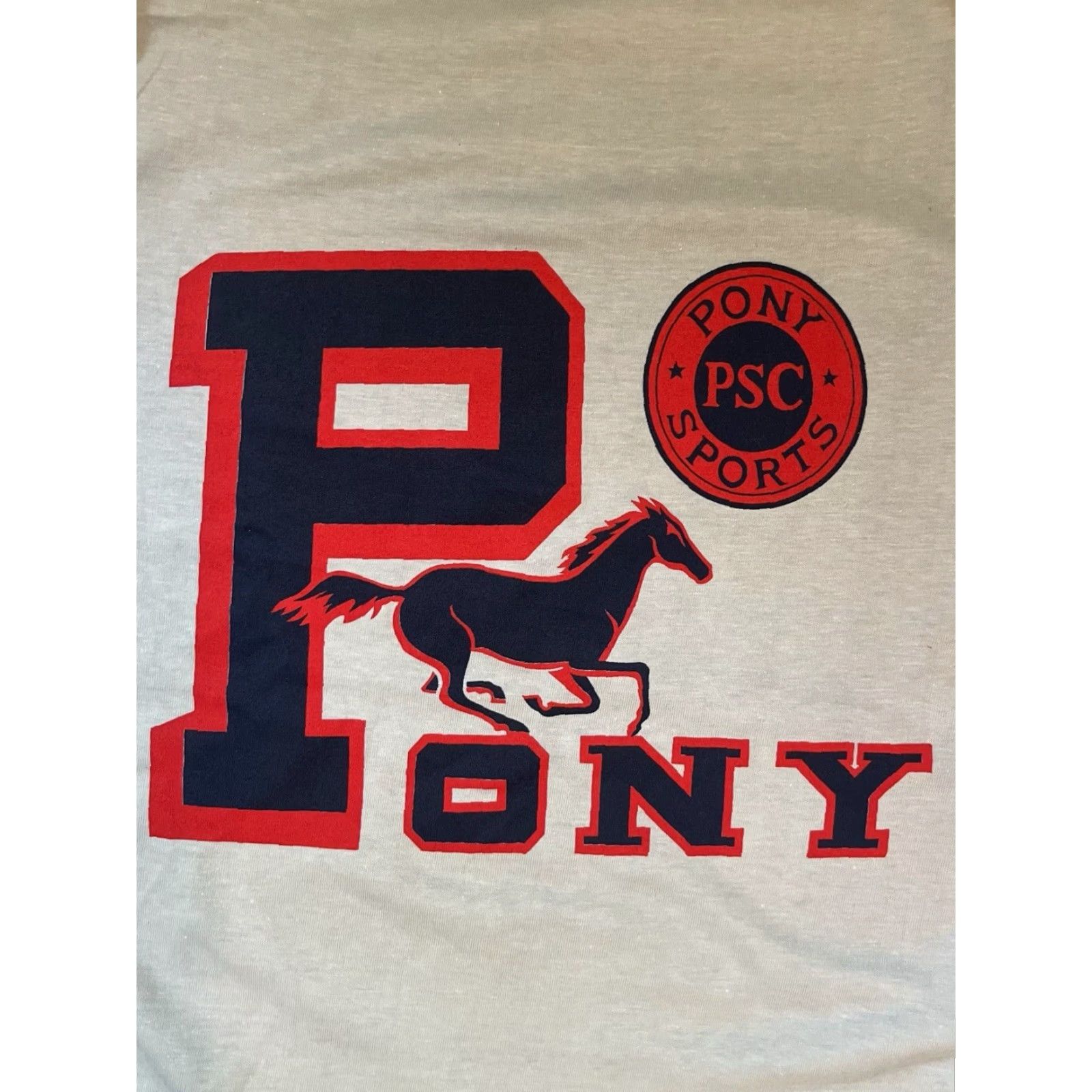 PONY VINTAGE PONY T-SHIRT Mens Small Gray 90s Made in USA Deadstock NWT Size US S / EU 44-46 / 1 - 5 Thumbnail