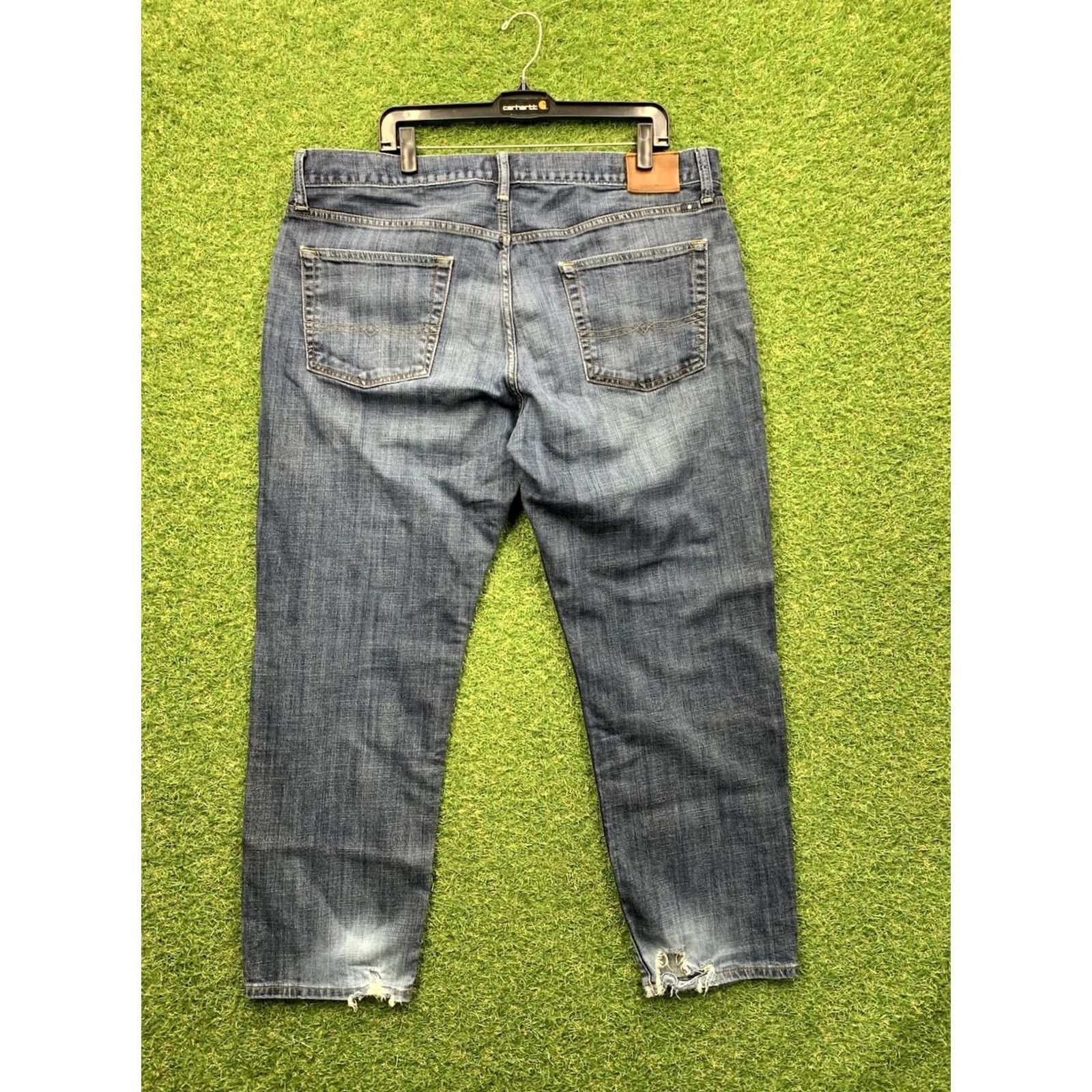 Lucky Brand Lucky Brand Jeans Mens 40x30 221 Original Straight Dark Wash Denim 5-Pocket Regular Fit Blue 1990s USA Mens Size US 40 / EU 56 - 2 Thumbnail