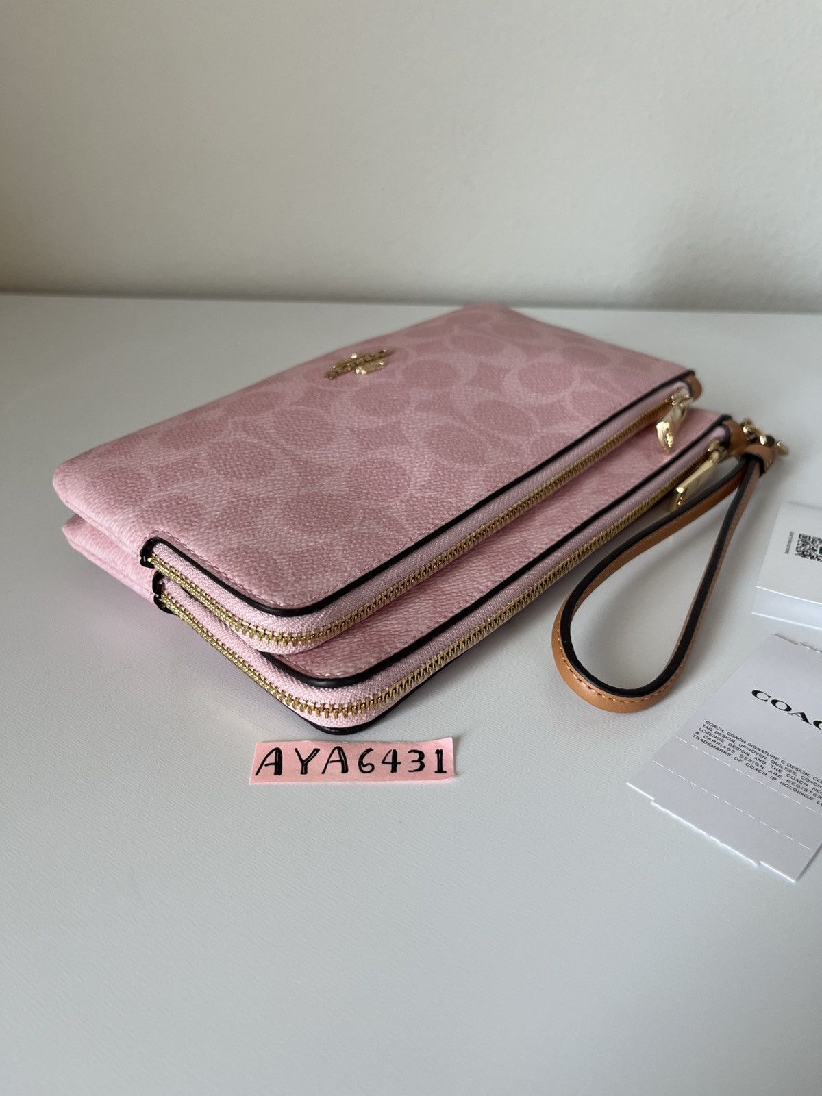 Coach Coach large double zip wristlet Size ONE SIZE - 4 Thumbnail