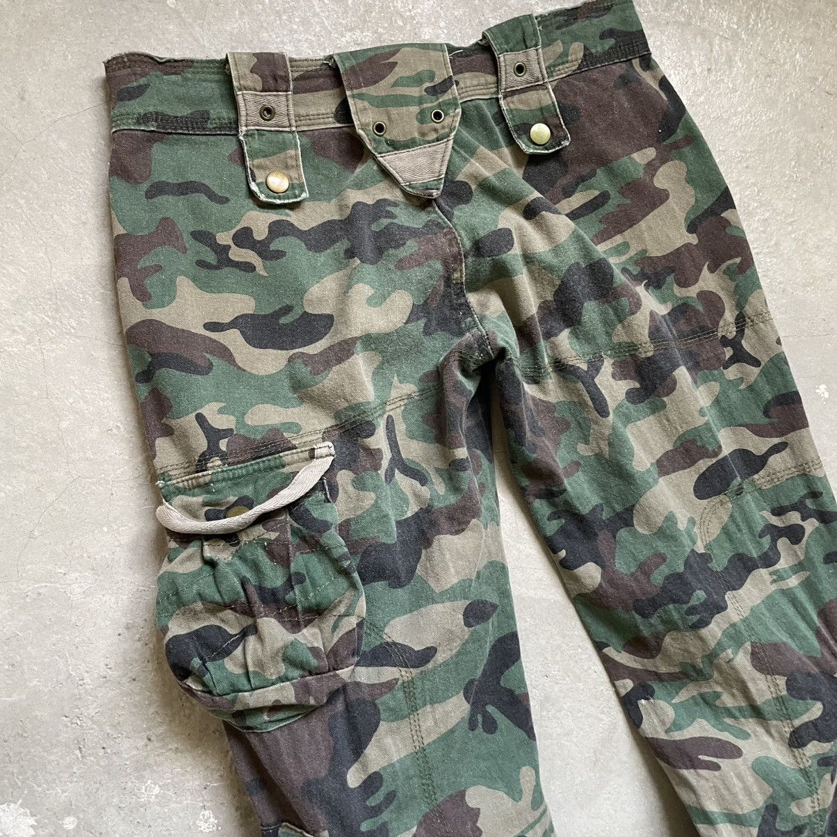 If Six Was Nine Vintage Japanese Brand Tactical Cargo Flare Pants 🍒 Size US 27 - 11 Thumbnail