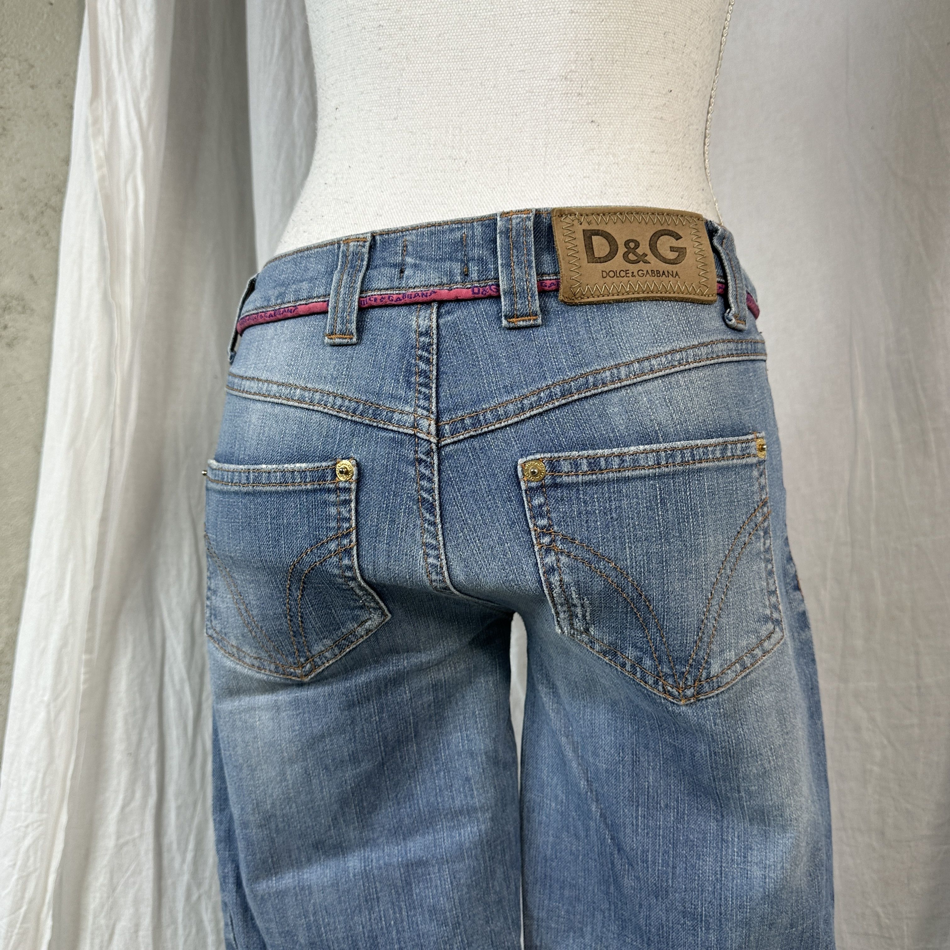 Dolce & Gabbana × Vintage Skinny Jeans Vintage Dolce & Gabbana 00s Size 38" / US 16 / IT 52 - 9 Thumbnail