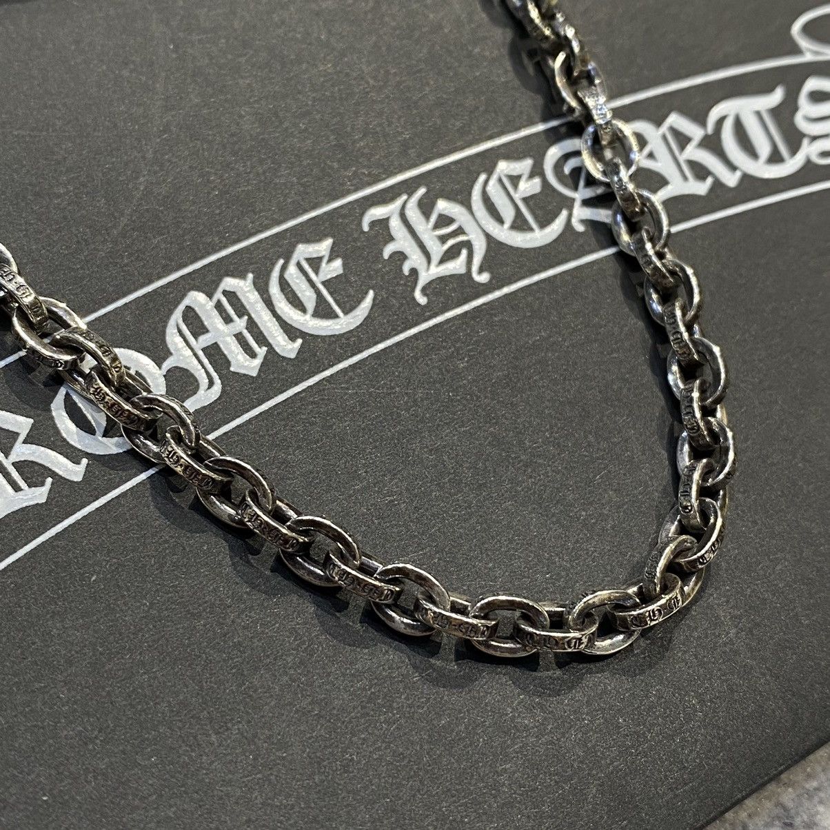 CHROME HEARTS PAPER CHAIN NECKLACE SILVER
