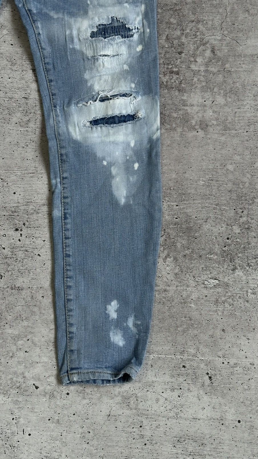 Dsquared2 Dsquared2 Skater Jean Distressed Slim Denim Jeans Pants Size US 30 / EU 46 - 4 Thumbnail