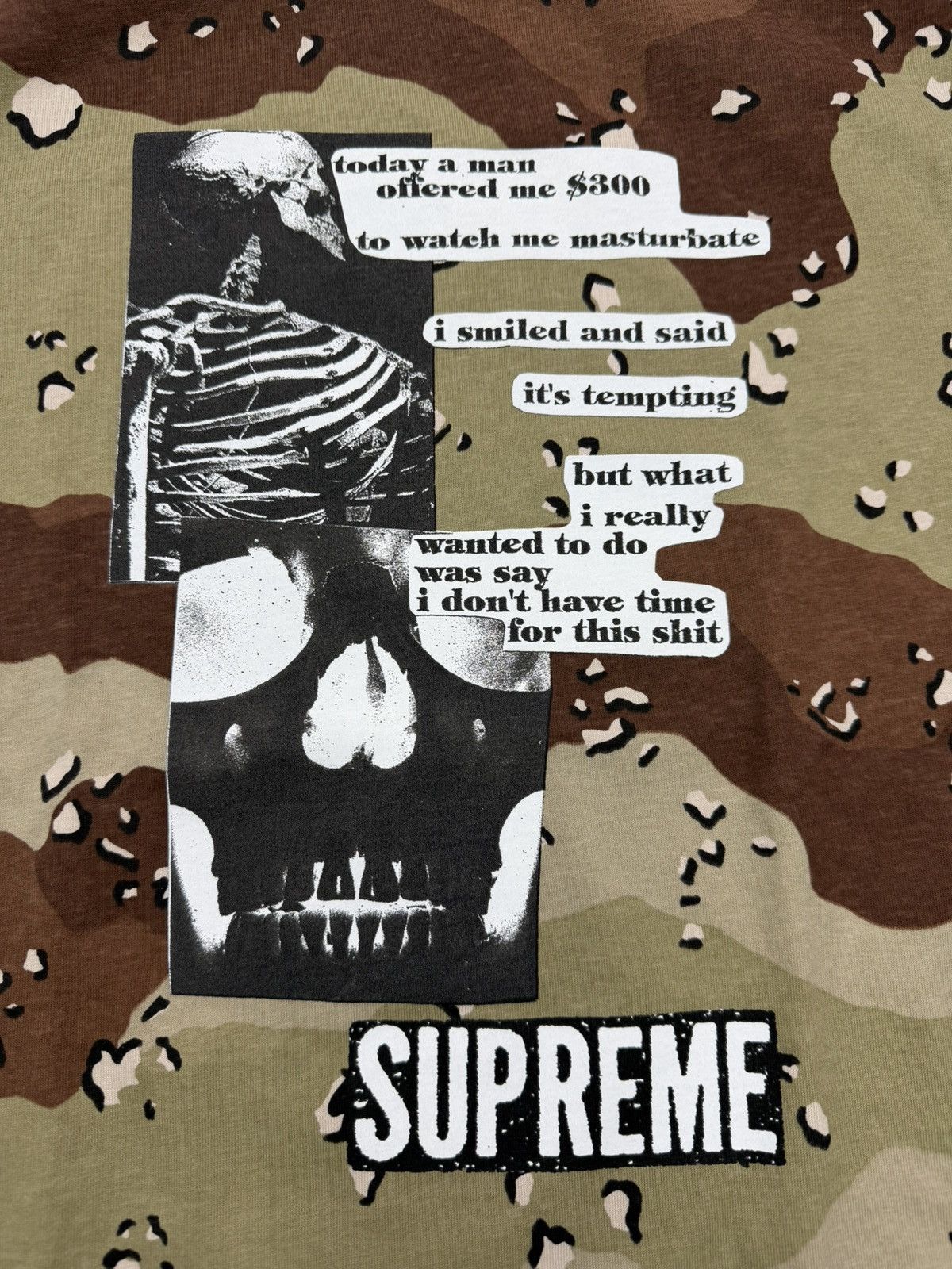 Supreme Supreme Anatomy Tee Chocolate Chip Camo Size US M / EU 48-50 / 2 - 2 Thumbnail