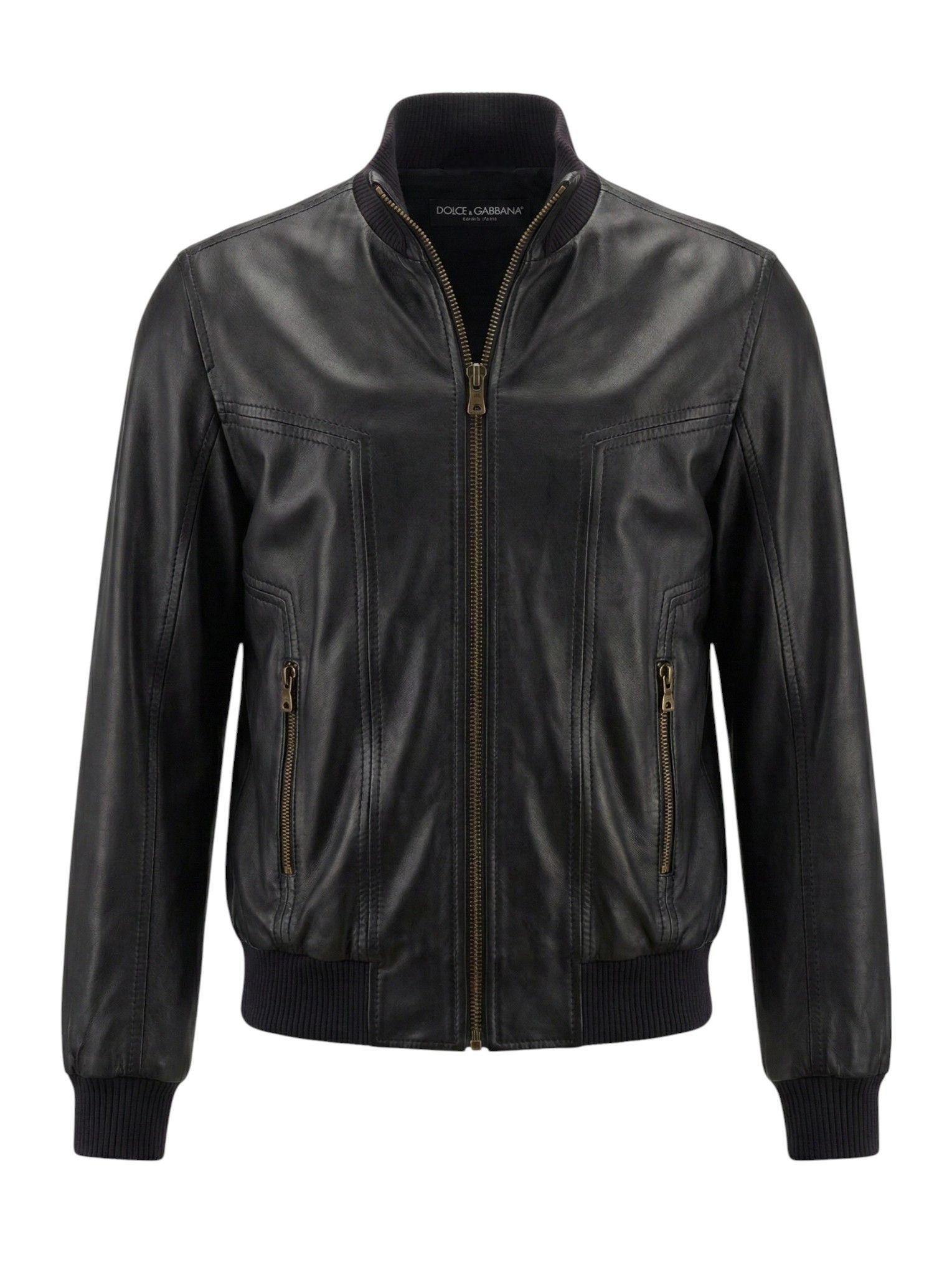 Dolce & Gabbana LAMBSKIN LEATHER JACKET Size US M / EU 48-50 / 2 - 1 Thumbnail