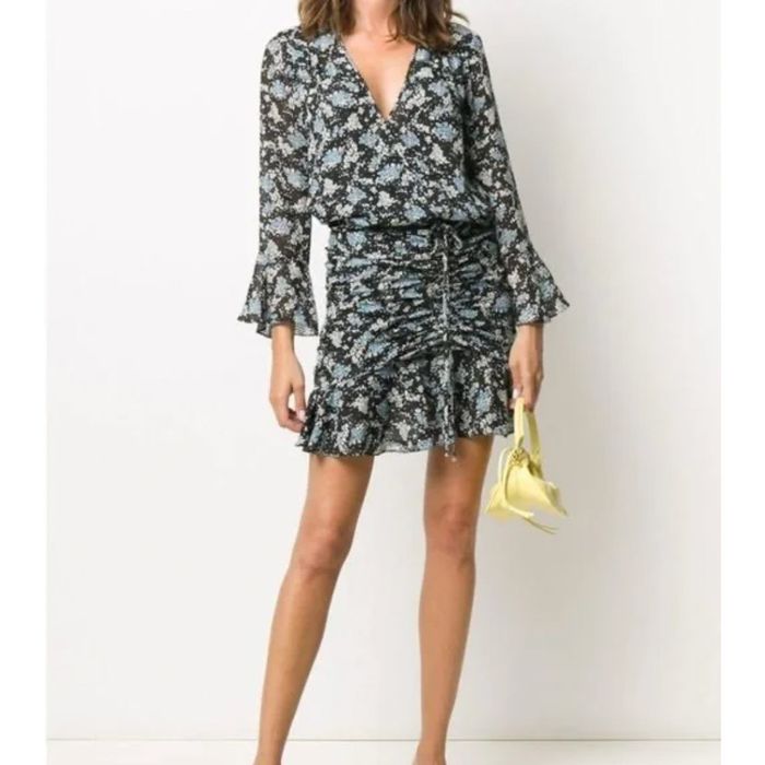 Veronica Beard Veronica Beard Sean Ruched Floral-Print Dress | Grailed