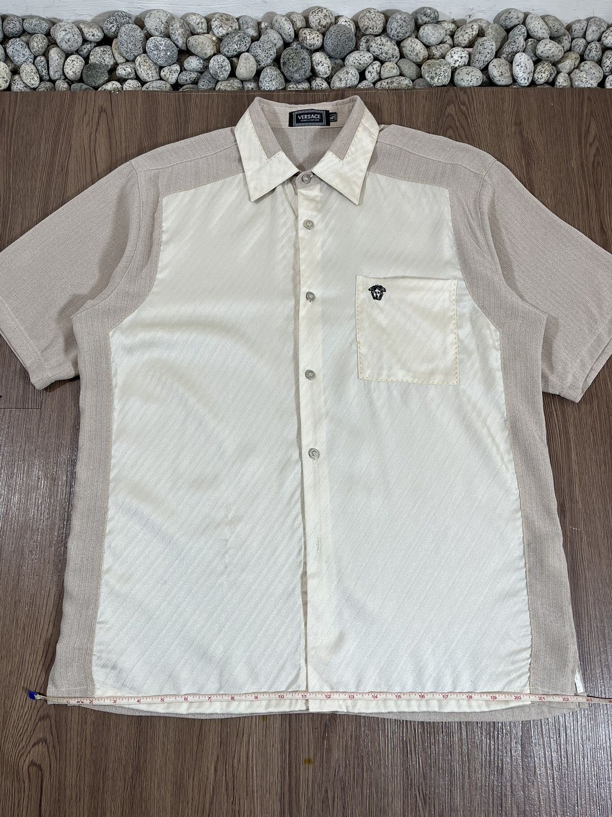 Versace Jeans Couture Versace Jeans Couture – Silk Open Collar Shirt Size US L / EU 52-54 / 3 - 15 Thumbnail