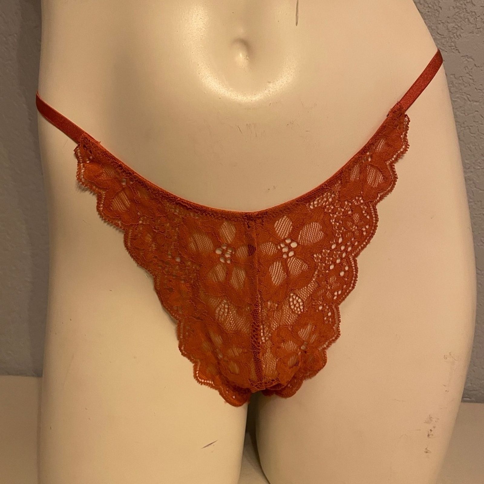 Victoria's Secret Victoria’s Secret Very Sexy Brazilian Slip Panty Rare Rust Size ONE SIZE - 1 Thumbnail