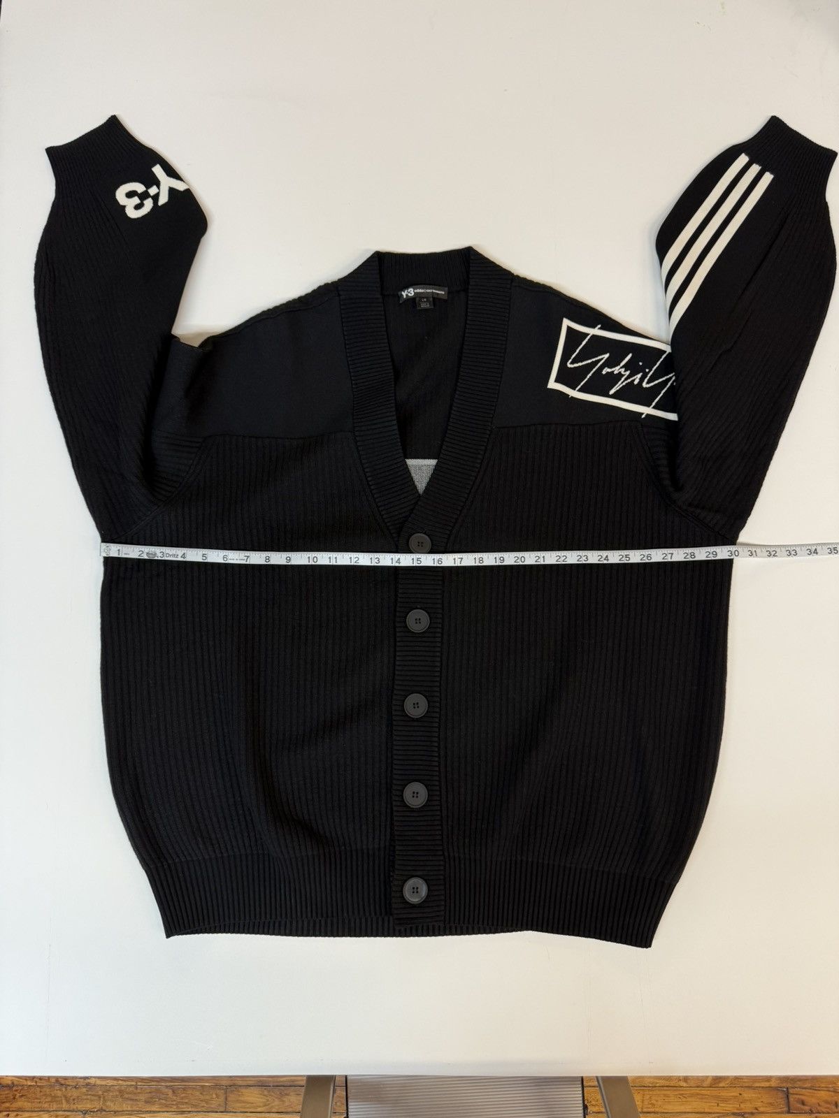 Adidas × Y-3 adidas Y-3 × Yohji Yamamoto Knit Wool Cardigan Oversized Size US L / EU 52-54 / 3 - 14 Thumbnail