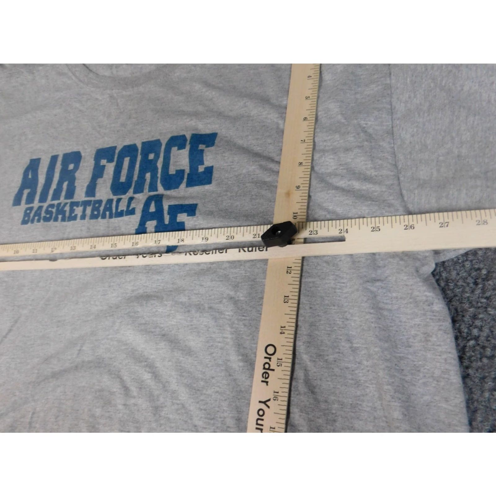 Fruit Of The Loom Air Force Basketball Mens Shirt 3XL Gray Graphic Sports Athletic Crew Neck Short Sleeve Fruit of the Loom T-Shirt Mens USA 90s? Size US XXL / EU 58 / 5 - 6 Thumbnail