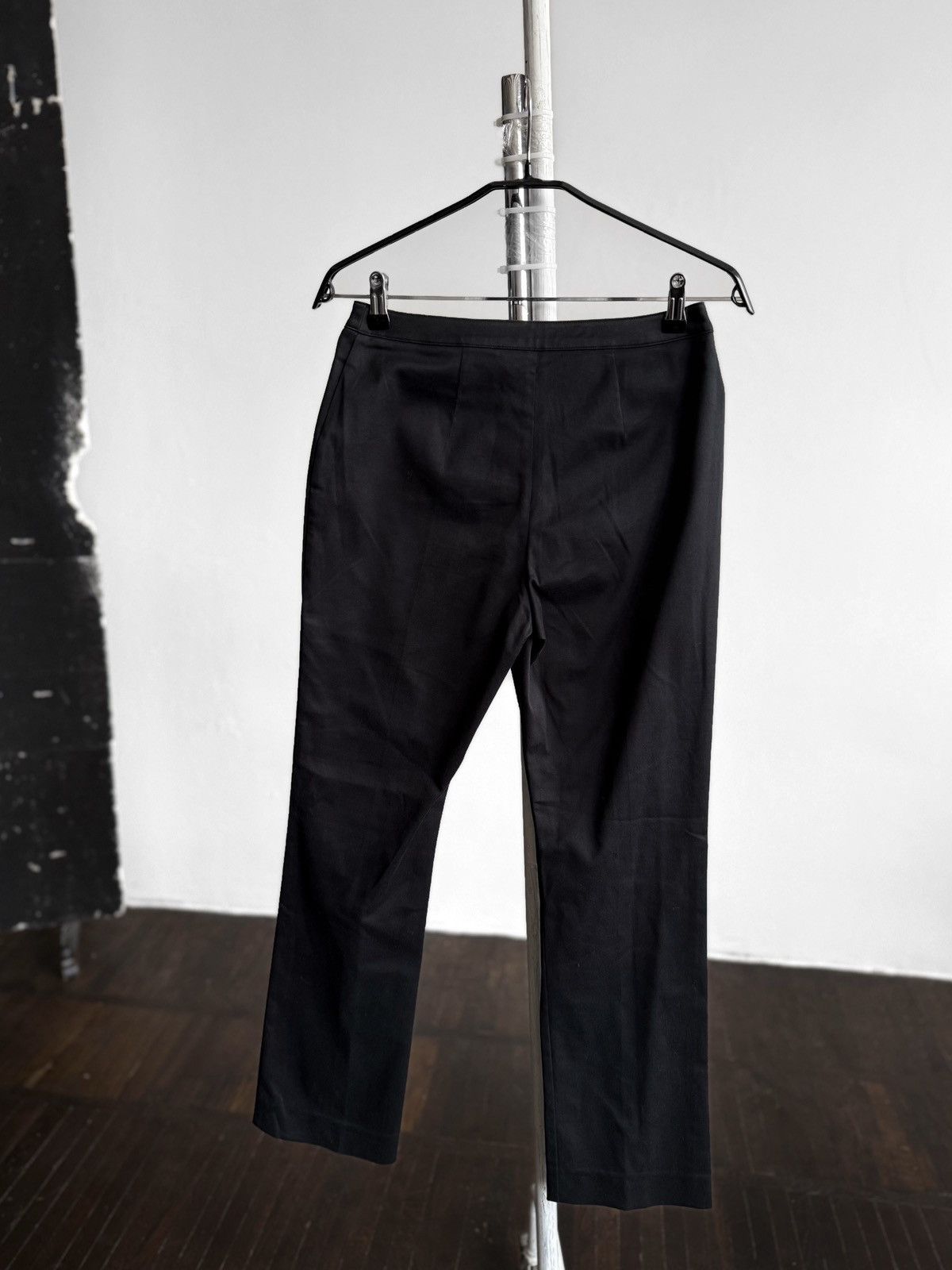 Kenzo Kenzo Jungle Womens Black Pants Straight Leg Designer Casual Size 28" / US 6 / IT 42 - 2 Thumbnail