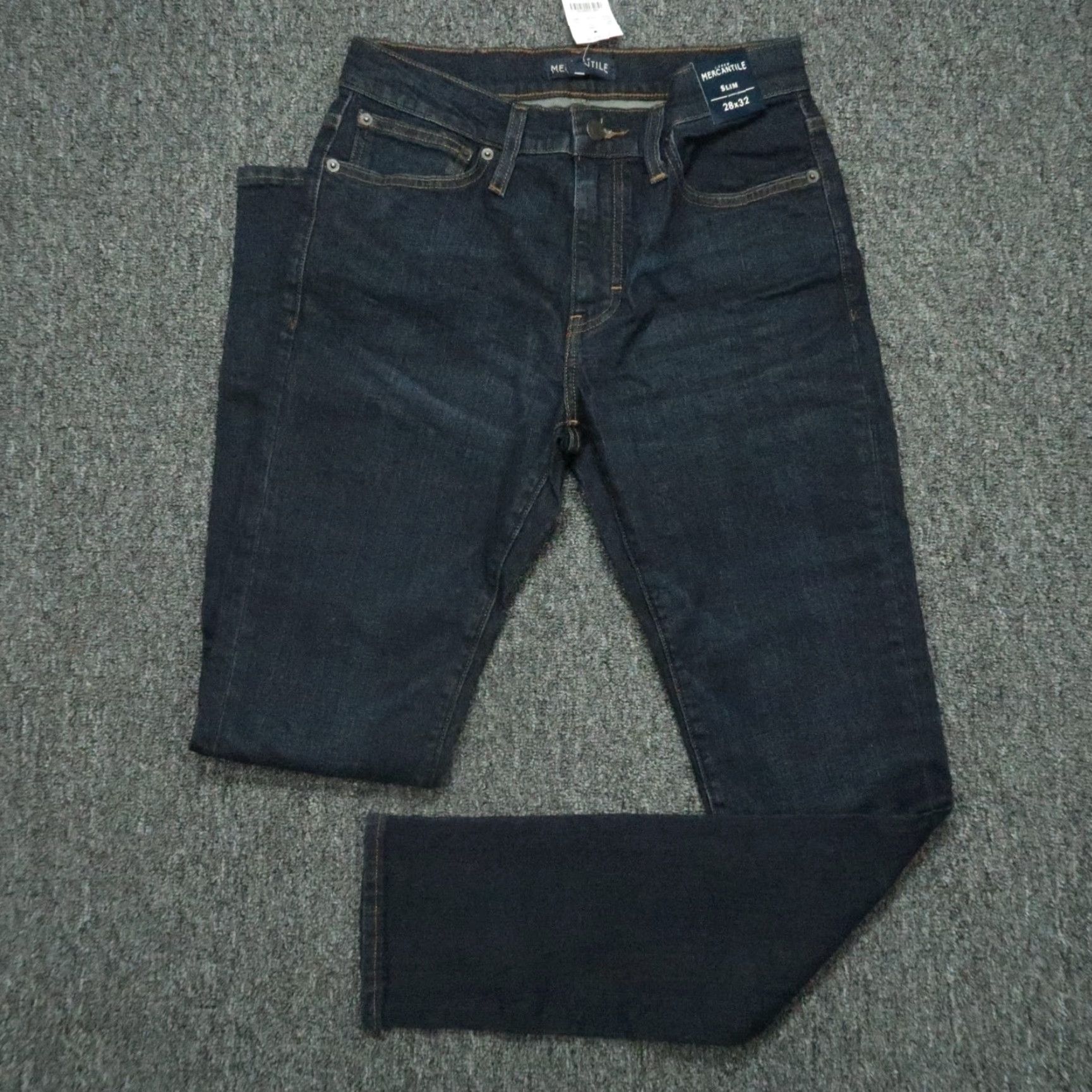 J.Crew J Crew Pants Men 28x32 Blue Mercantile Flex Slim Fit Dark Wash NWT Size US 28 / EU 44 - 2 Thumbnail