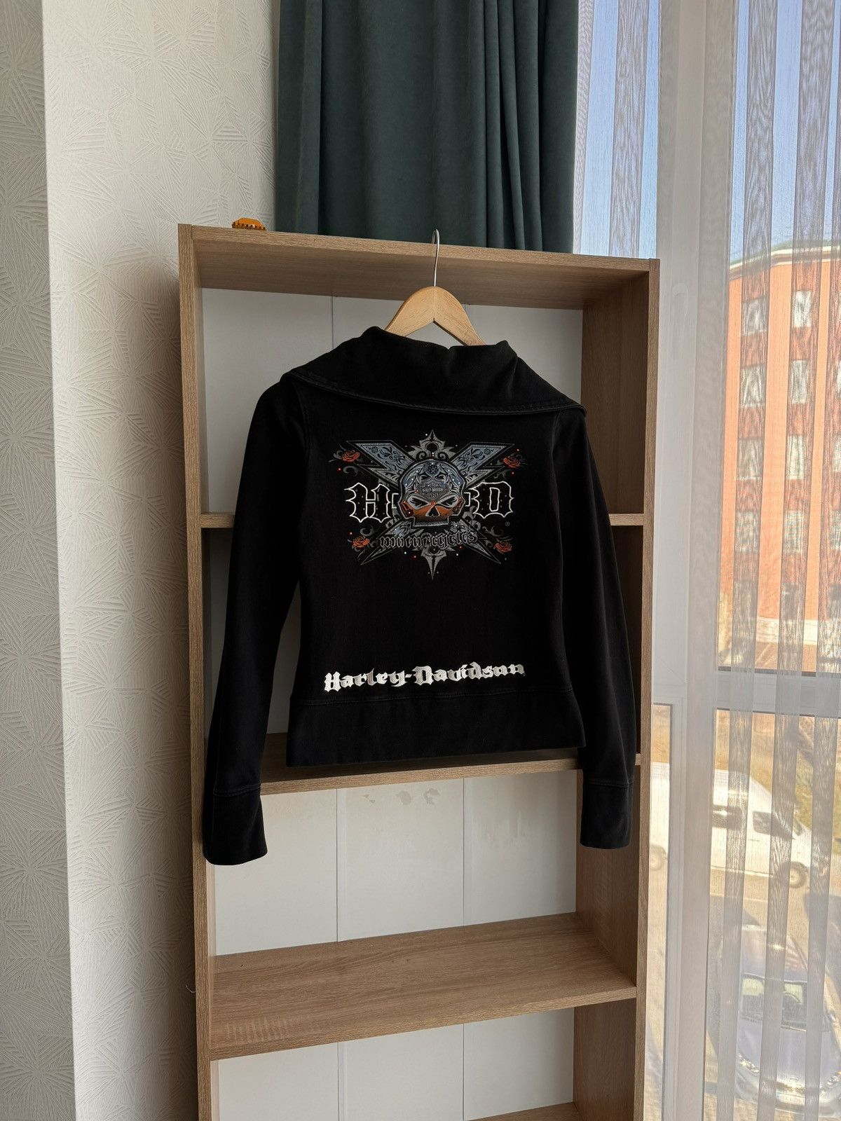 Harley Davidson Vintage Harley-Davidson Japanese W' Big Logo Zip Hoodie Size S / US 4 / IT 40 - 2 Thumbnail