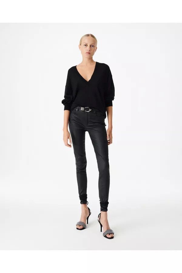Iro NWT IRO Haru V-Neck Sweater Pullover Wool Cashmere Loose Fit Size XS / US 0-2 / IT 36-38 - 5 Thumbnail