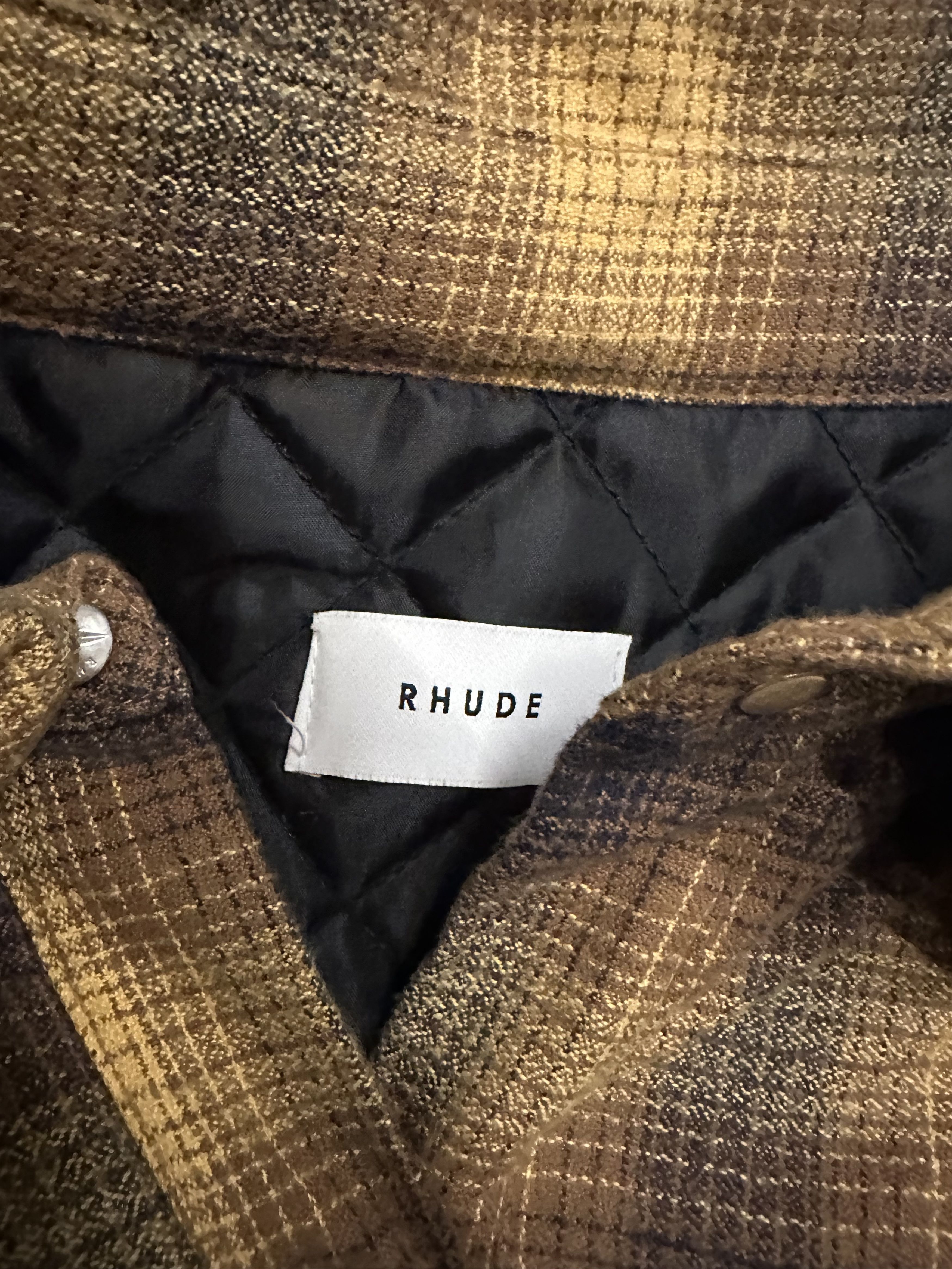 Rhude Rhude Quilted Flannel Jacket Size US S / EU 44-46 / 1 - 3 Thumbnail