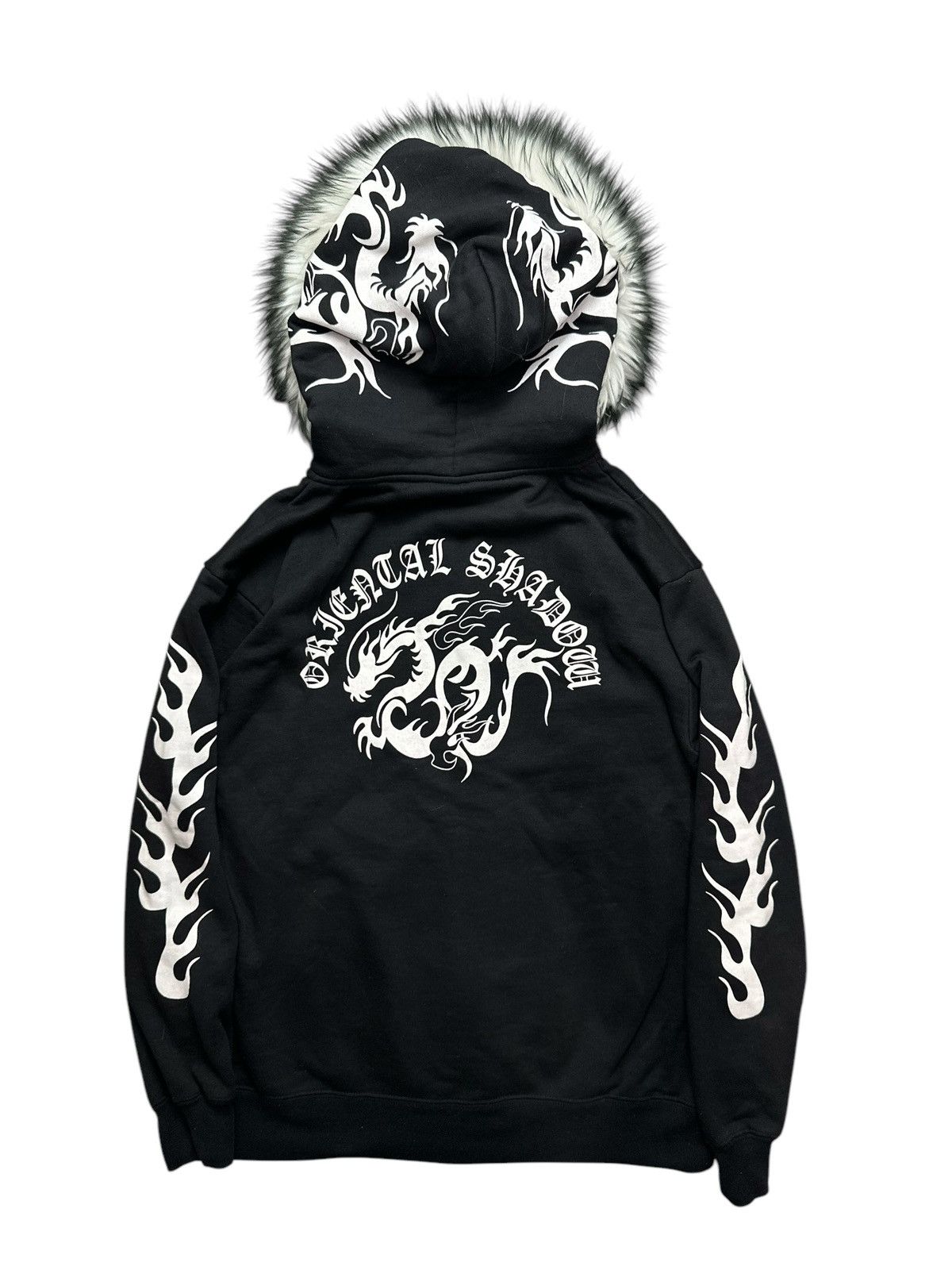 Japanese Brand WALL OF FAME TRIPLE DRAGON Zip Fur Hoodie IFSIX LGB STYLE Size US L / EU 52-54 / 3 - 2 Thumbnail
