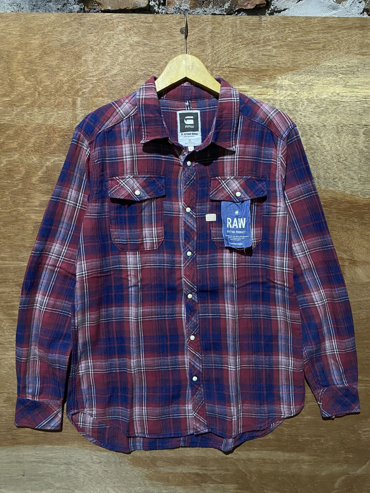 G-Star 💸BINDING OFFER💸 G-STAR RAW STONE BUTTON FLANNELSHIRT Size US M / EU 48-50 / 2 - 1 Thumbnail
