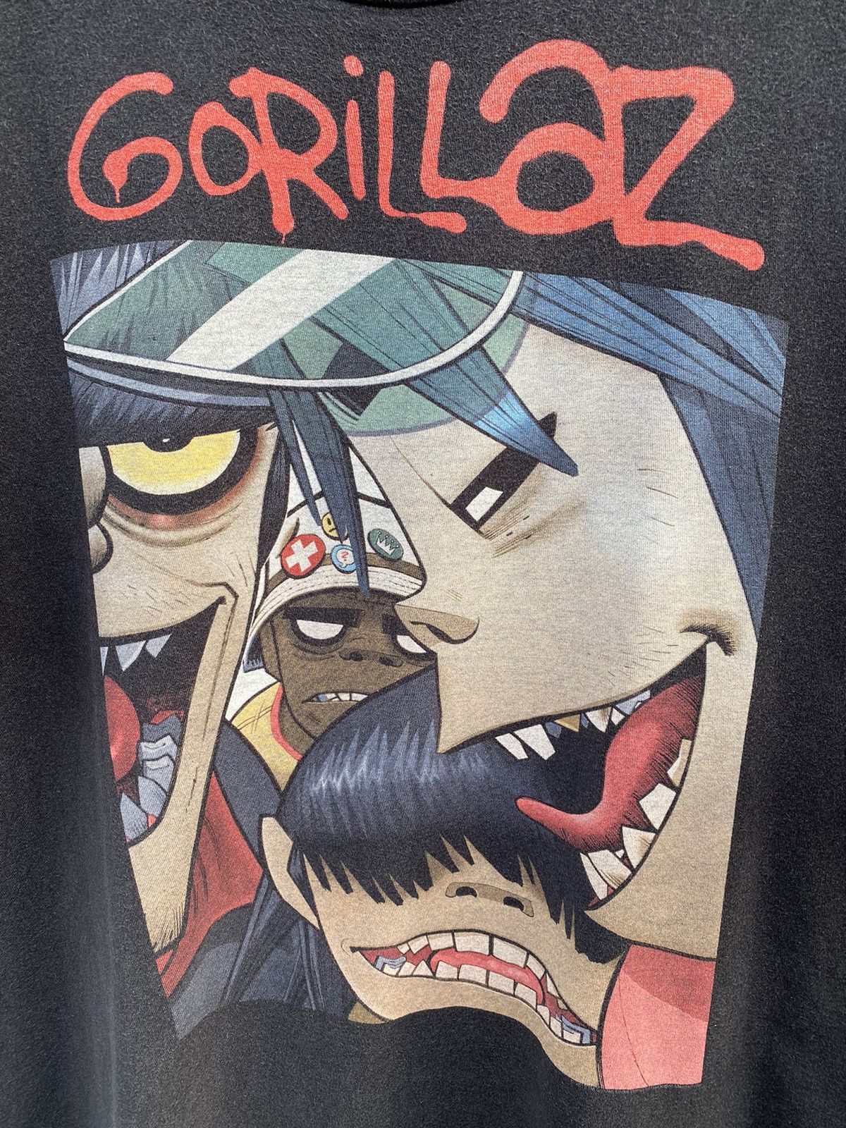 Band Tees Vintage 00s GORILLAZ Alternative Rock / Blur RARE Band Tee Size US L / EU 52-54 / 3 - 4 Thumbnail