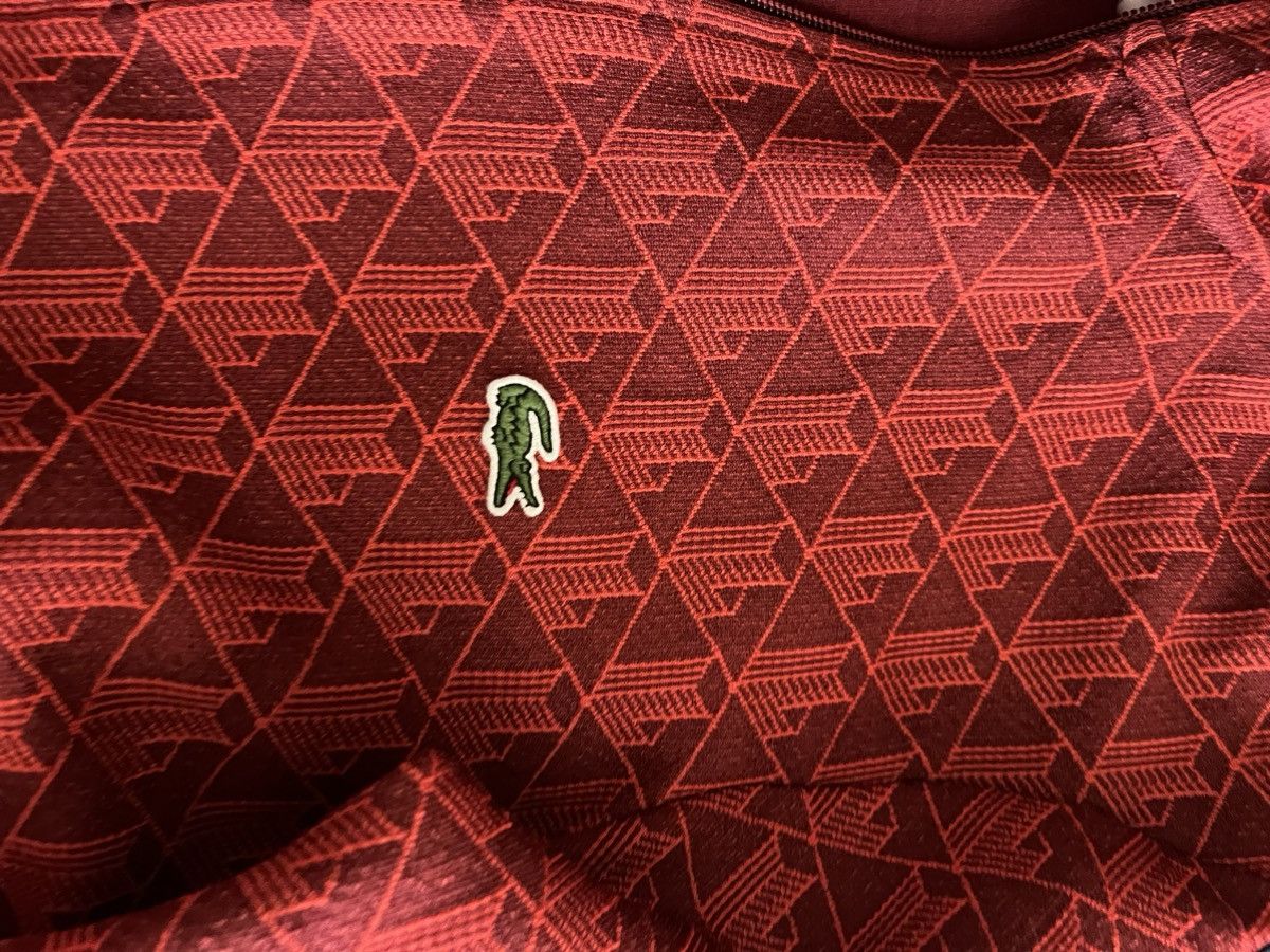 Lacoste Lacoste Full Zip Track Jacket Red Patterned Size Small Size US S / EU 44-46 / 1 - 2 Thumbnail