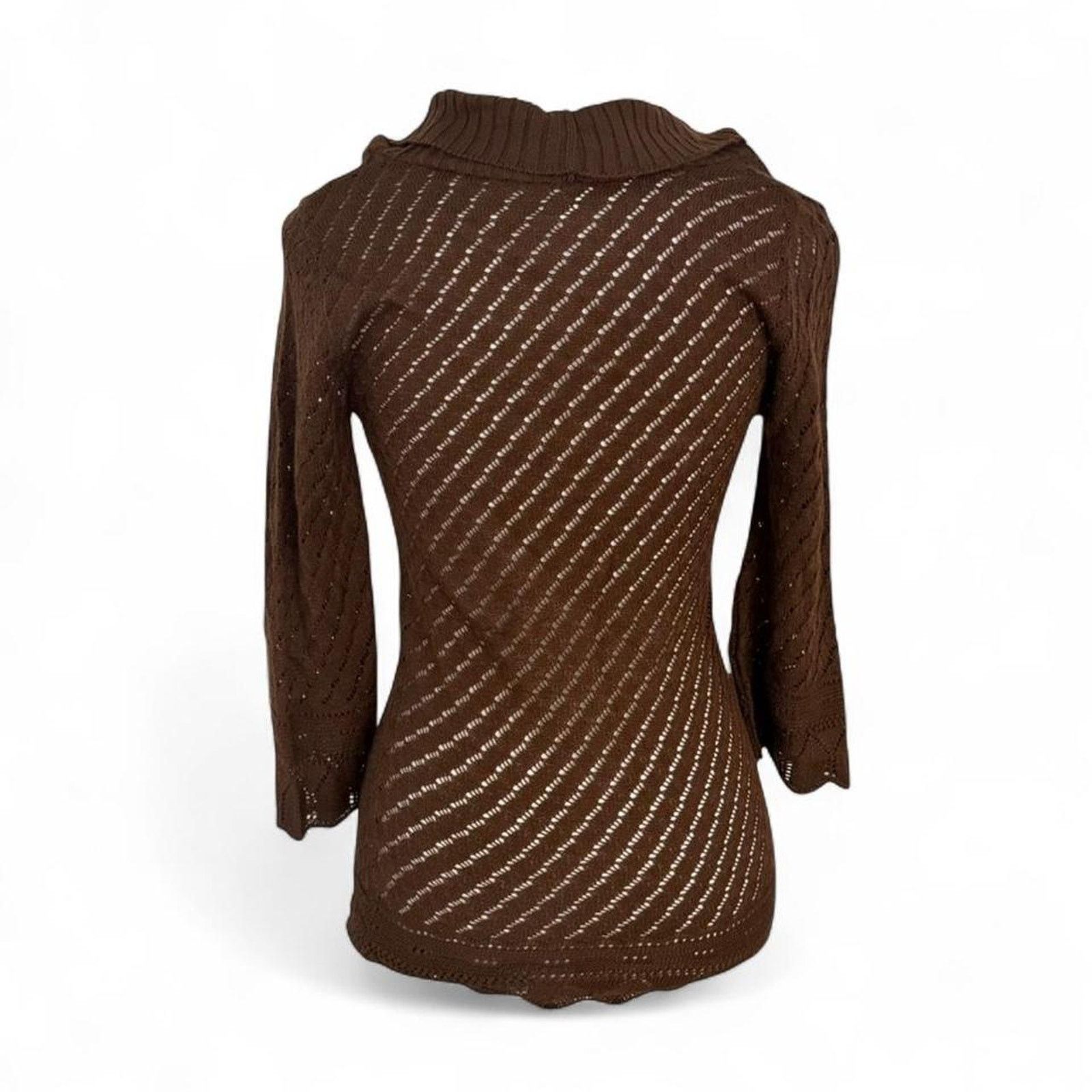 Other Brown cowl neck light weight knitted long sleeve size M Size M / US 6-8 / IT 42-44 - 2 Thumbnail