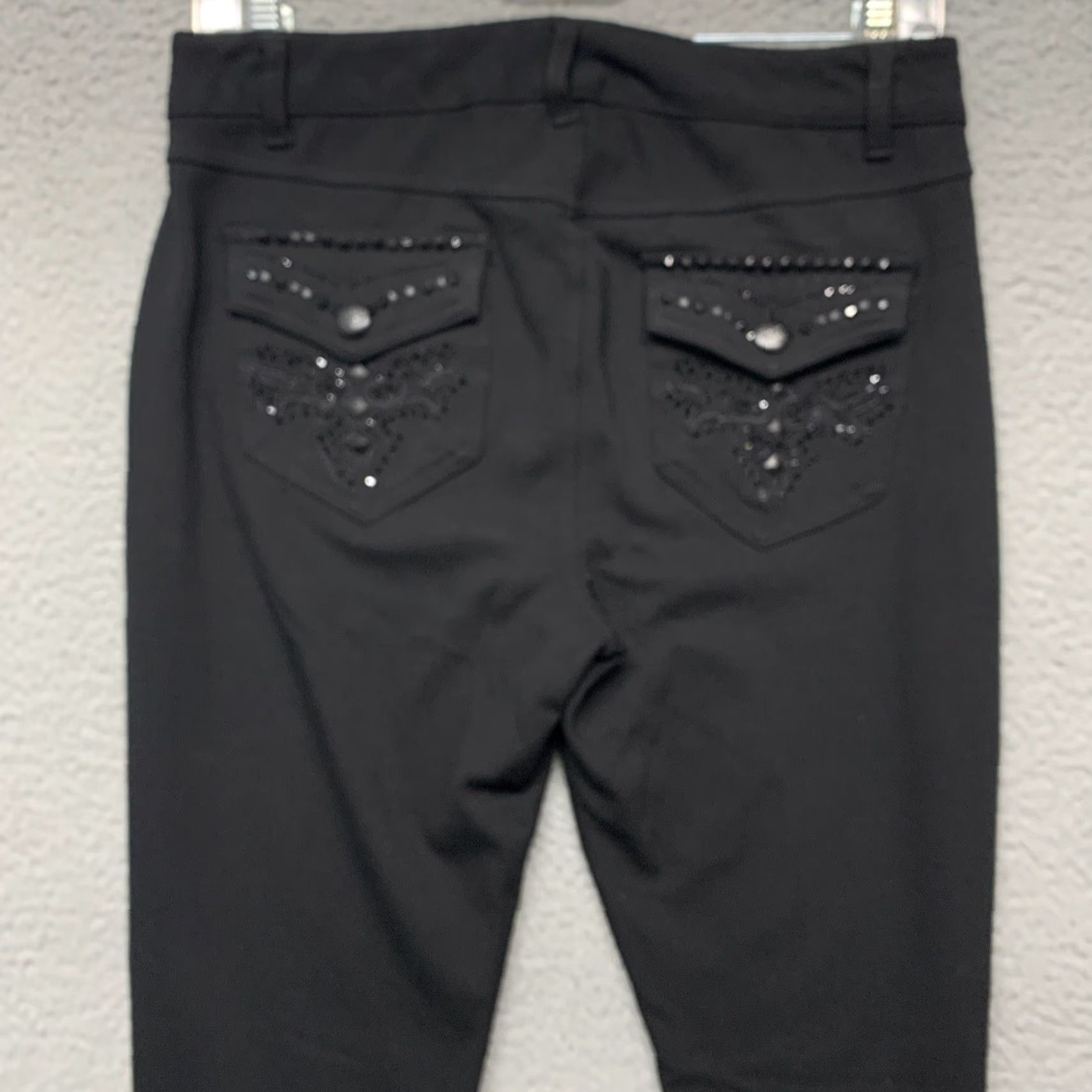 Vintage One 5 One Mid-Rise Black Dress Pants/Leggings Women's Size 8 Skinny 2 Pockets Size 30" / US 8 / IT 44 - 5 Thumbnail