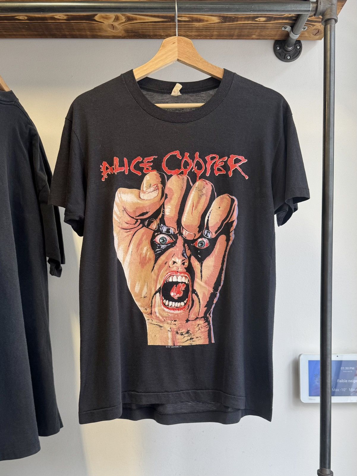 1987 Alice Cooper “Raise Your Fist And Yell” tour t-shirt
