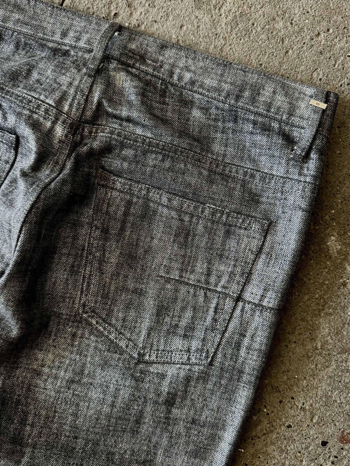 Dior Dior - Hedi Slimane - AW06 - Radioactive Silver Denim Jeans Size US 30 / EU 46 - 10 Thumbnail