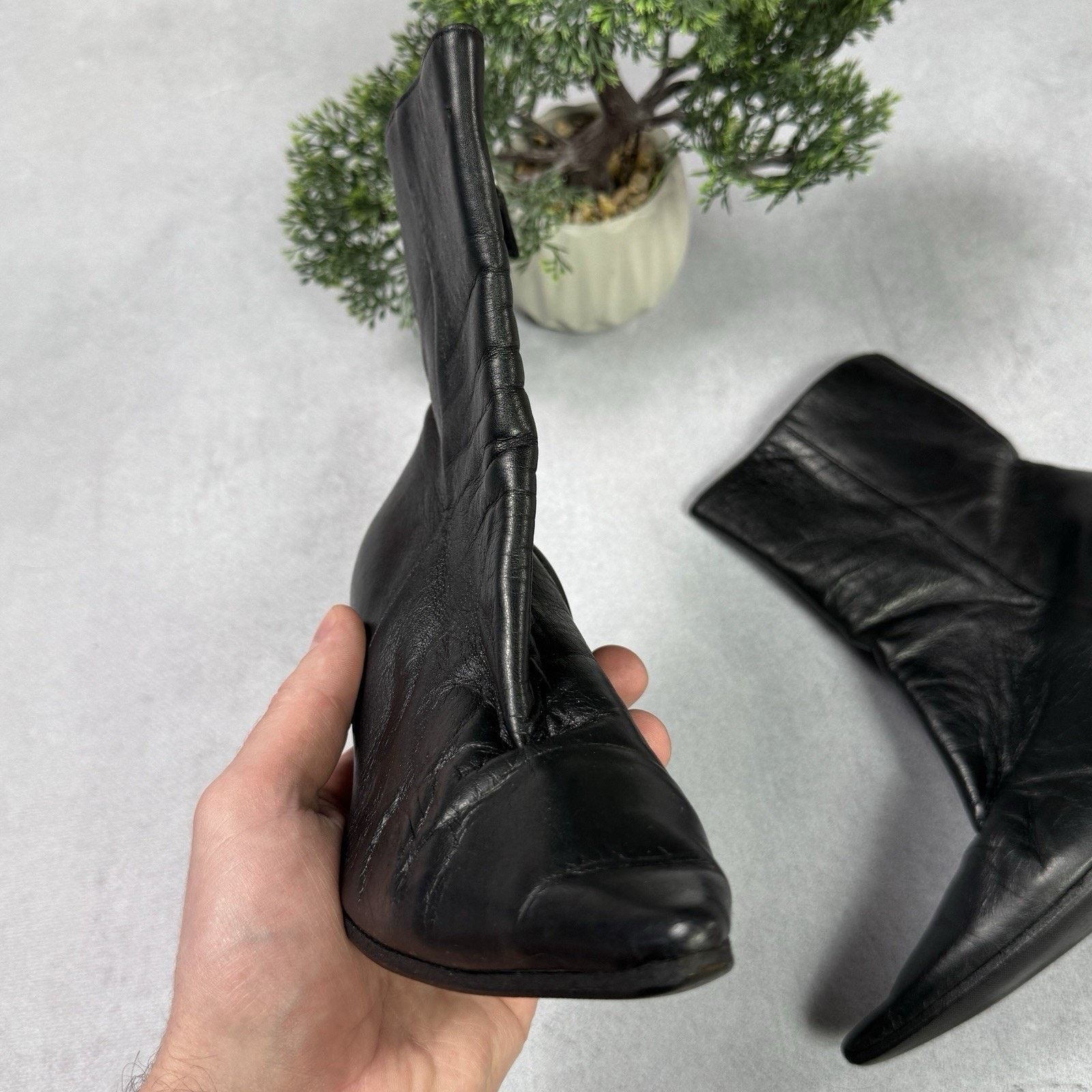 Gucci Gucci Leather Women Heel Boot Size 35 US 5 Size US 5 / IT 35 - 7 Thumbnail