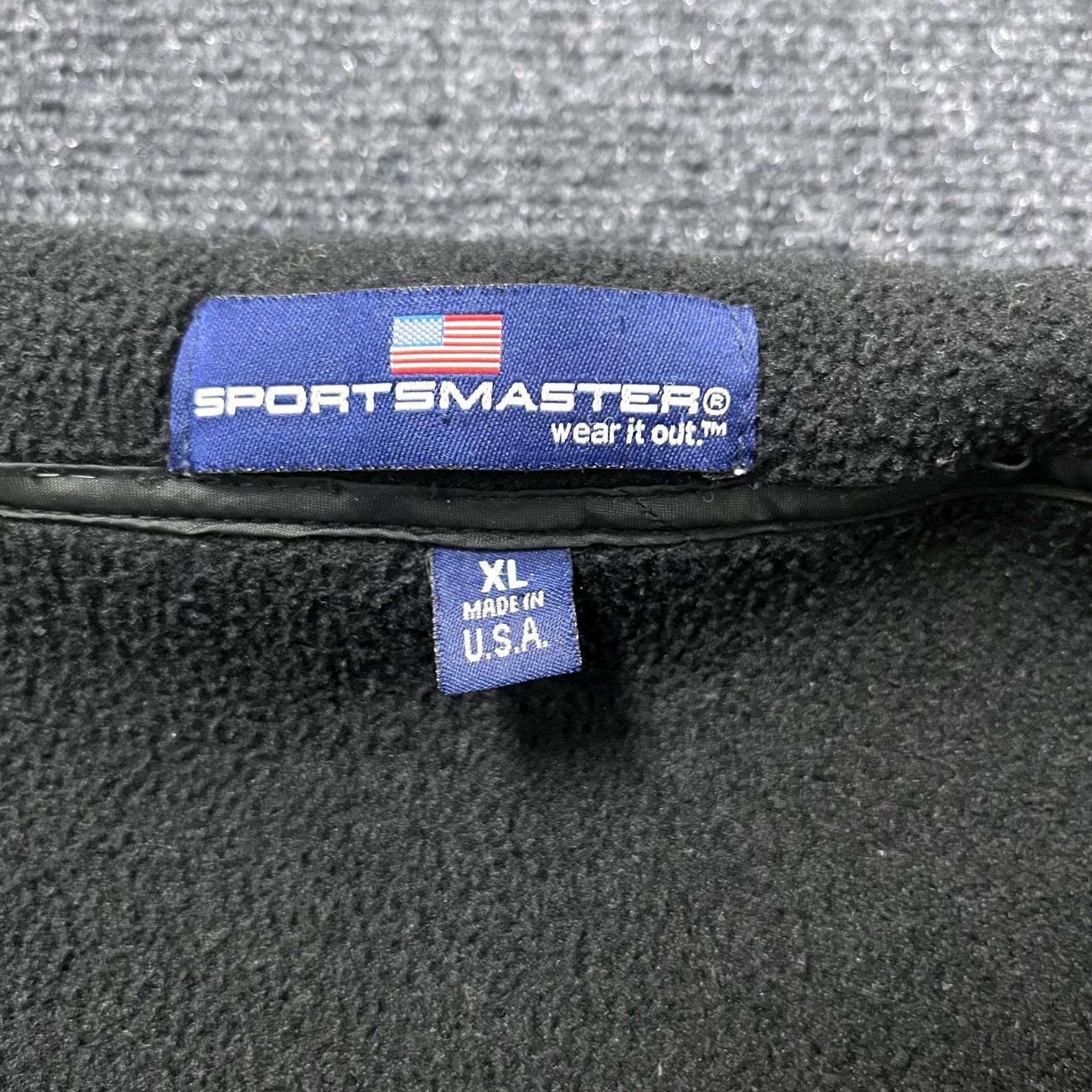 Vintage VINTAGE Sportsmaster Jacket Mens XL Black Fleece Full Zip Made in USA Harvard Bomber Jacket Mens XL Black Fleece Zip Sportsmaster Crewneck? Size US XL / EU 56 / 4 - 2 Thumbnail