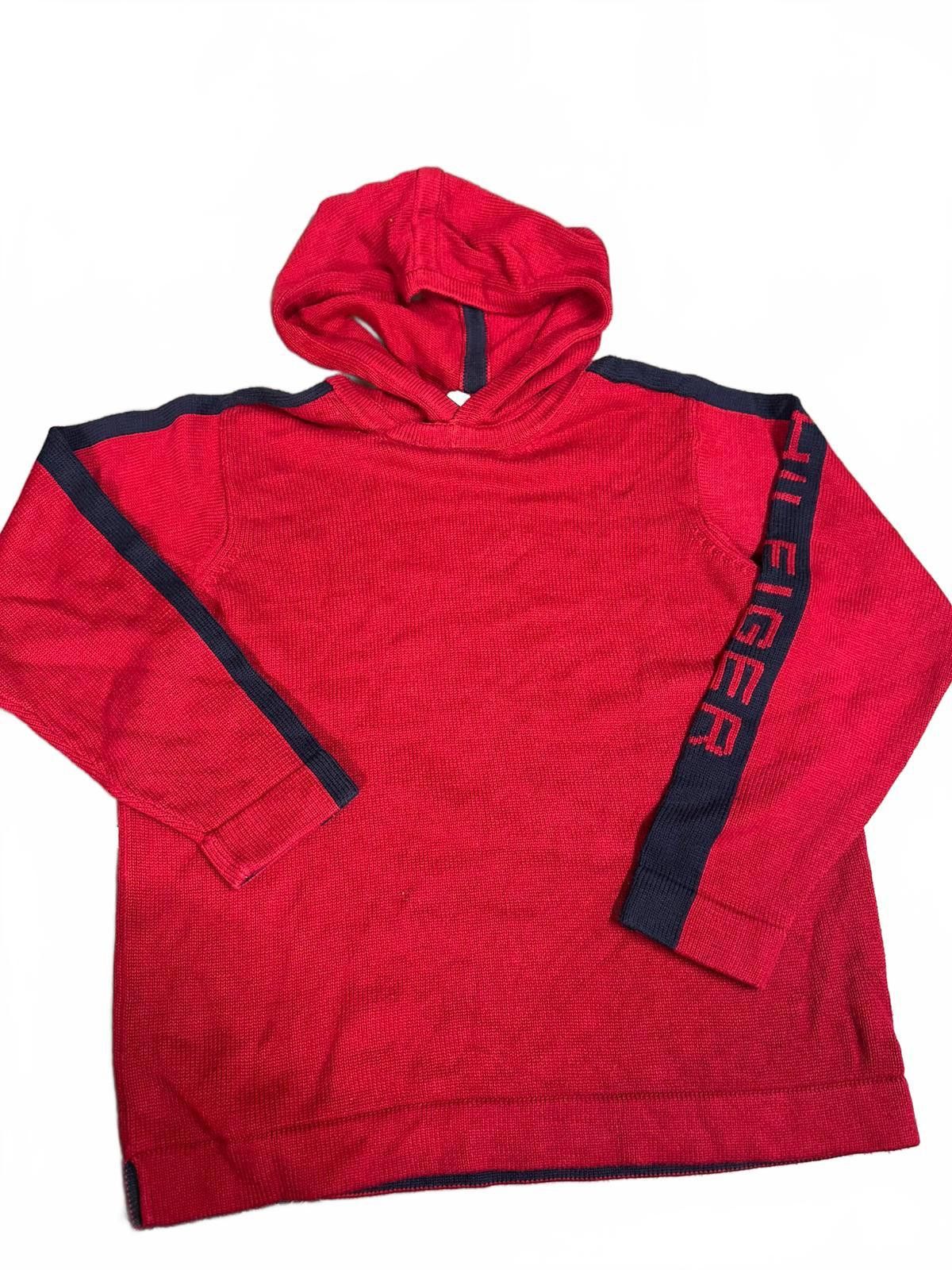 Tommy Hilfiger Tommy Hilfiger Red Hooded Sweatshirt Size US M / EU 48-50 / 2 - 1 Thumbnail