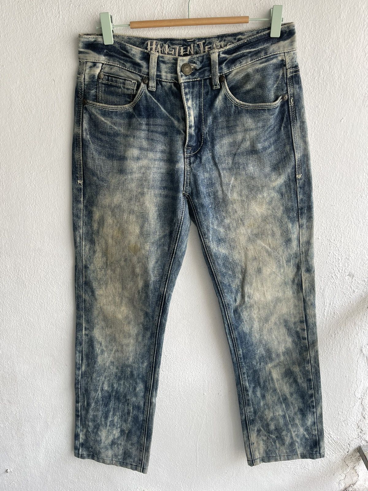 Hang Ten × Japanese Brand × Vintage Hang Ten Acid Wash Denim Straight Cut y2k style Size US 30 / EU 46 - 3 Thumbnail
