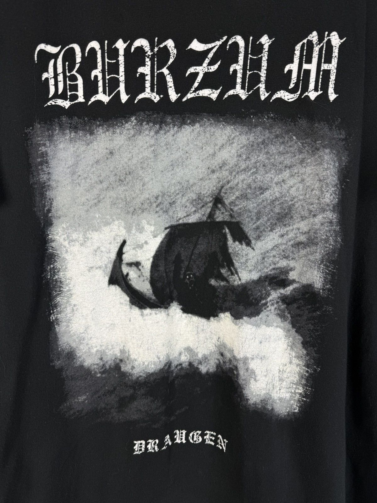 Band Tees Vintage Burzum - Draugen Varg Vikernes Black Metal T-Shirt M Size US M / EU 48-50 / 2 - 2 Thumbnail