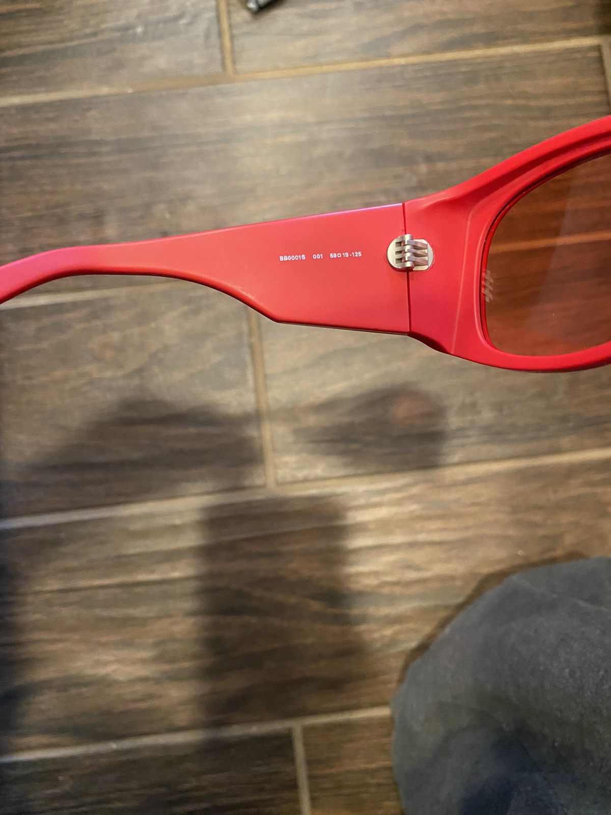 Balenciaga Balenciaga thick red sunglasses Size ONE SIZE - 5 Thumbnail