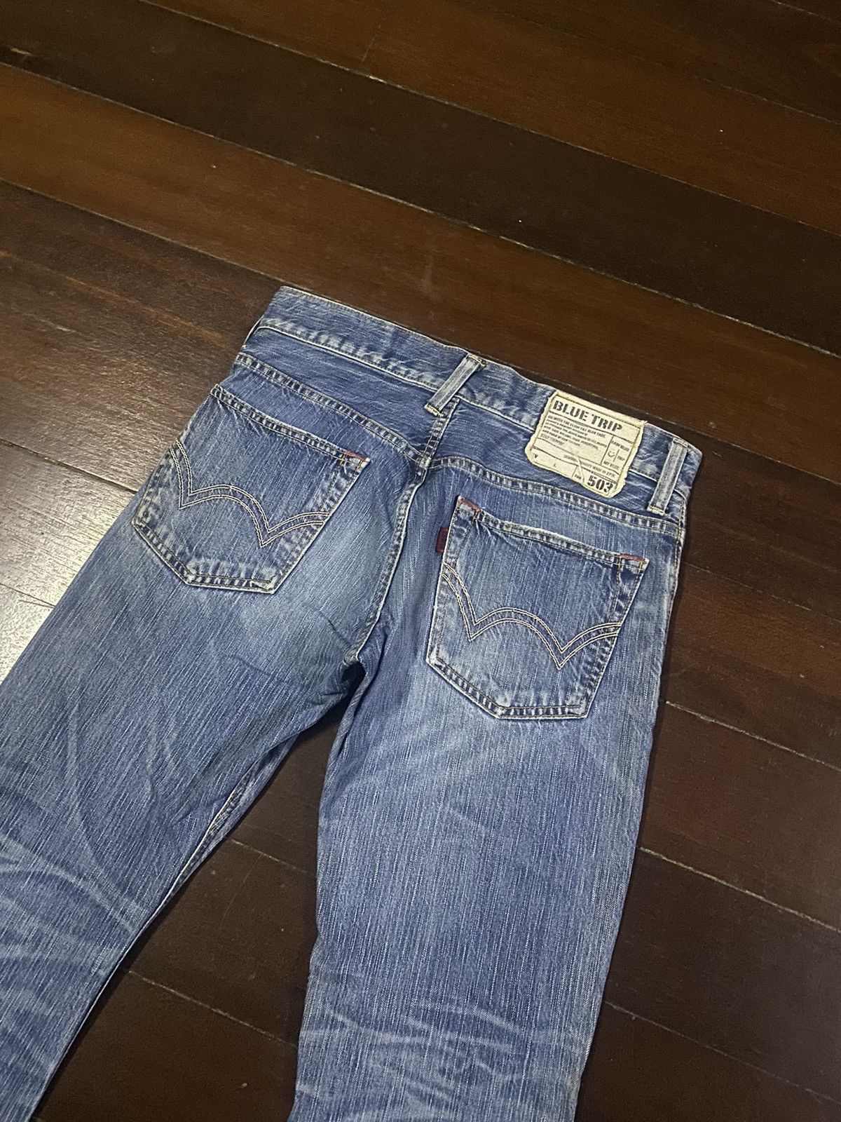 Designer × Edwin Fire 🔥 flare jeans EDWIN 503 clawmark mudwash Size US 32 / EU 48 - 10 Thumbnail