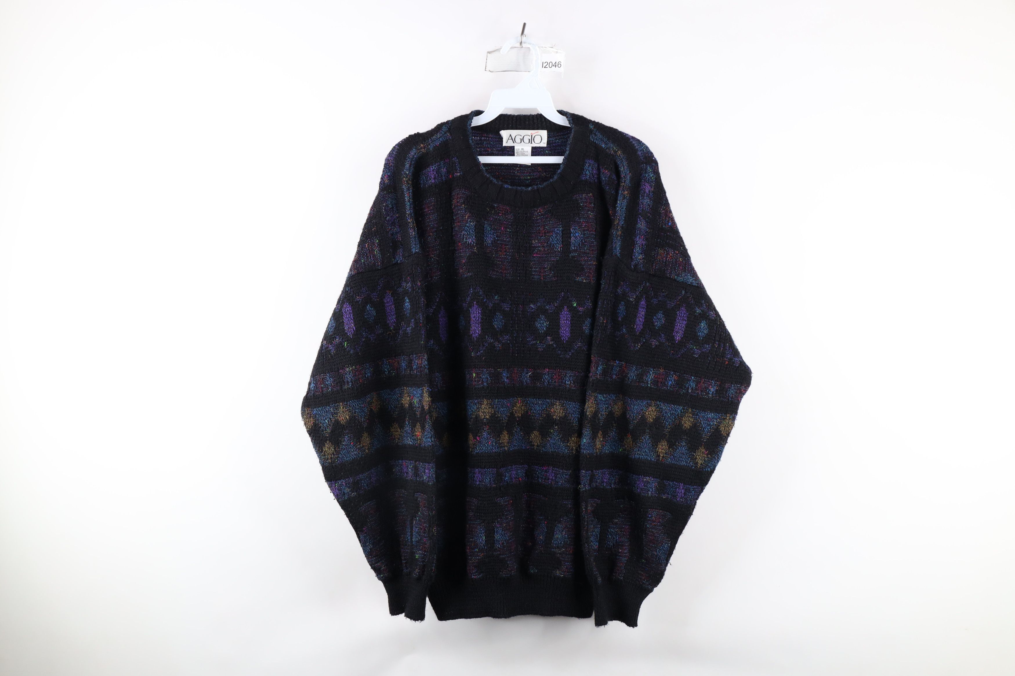 Vintage Vintage 90s Coogi Style Wool Blend Rainbow Knit Sweater Size US XL / EU 56 / 4 - 1 Thumbnail