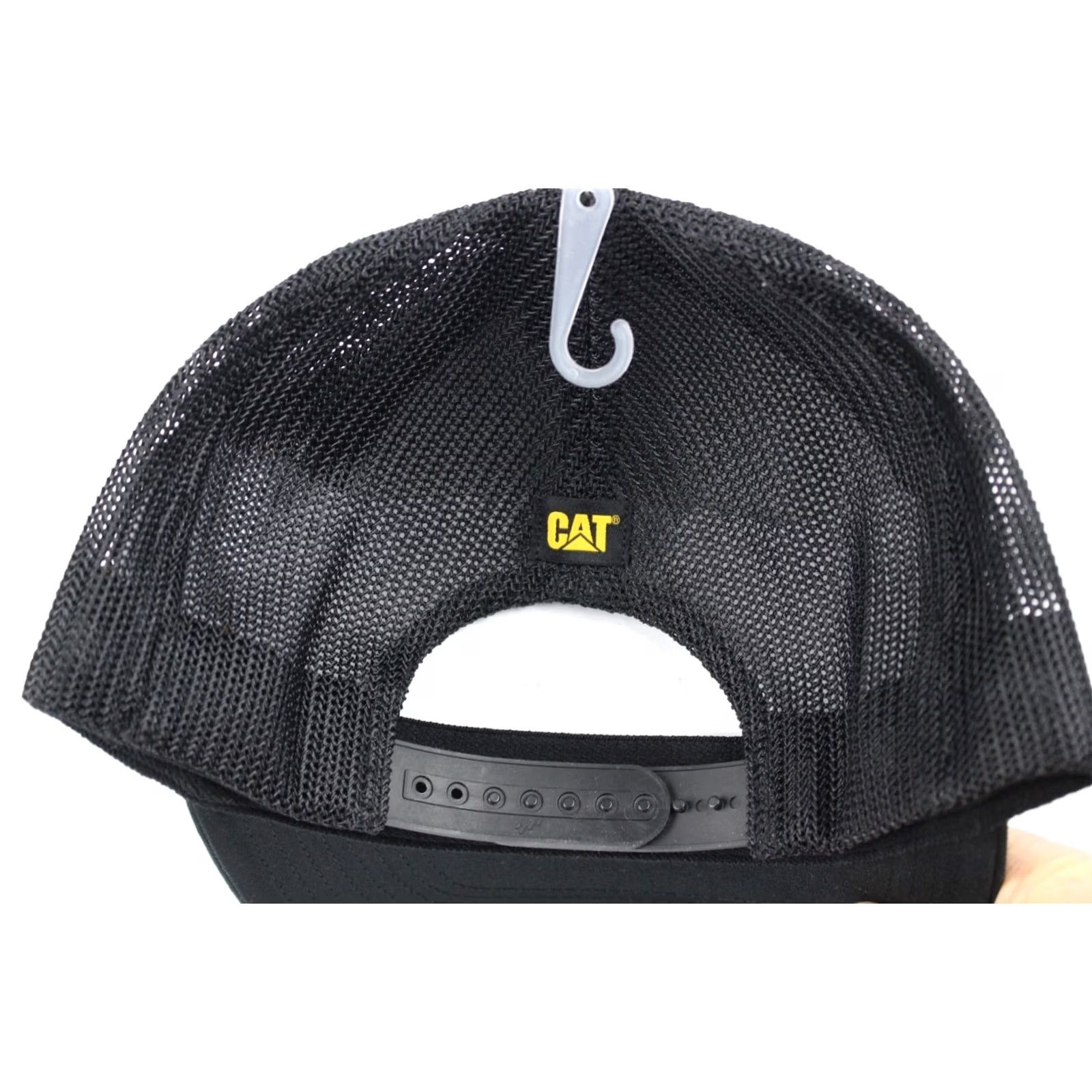 Vintage CAT Caterpillar Men's Snapback Cap Hat One Size Adjustable Army Moss/Black Cotton/Polyester Vintage No Size ONE SIZE - 2 Thumbnail