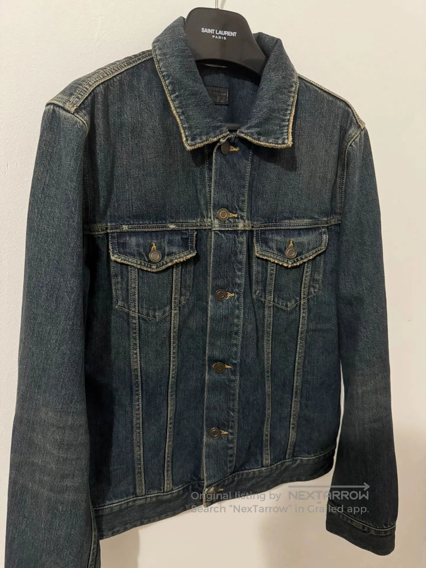 Saint Laurent Paris Vintage Saint Laurent Denim Jacket. Size US L / EU 52-54 / 3 - 3 Thumbnail