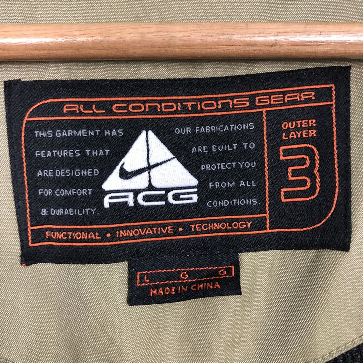Nike ACG 🔥VINTAGE ZIPPER JACKET NIKE ACG 3 OUTER LAYER Size US L / EU 52-54 / 3 - 22 Thumbnail