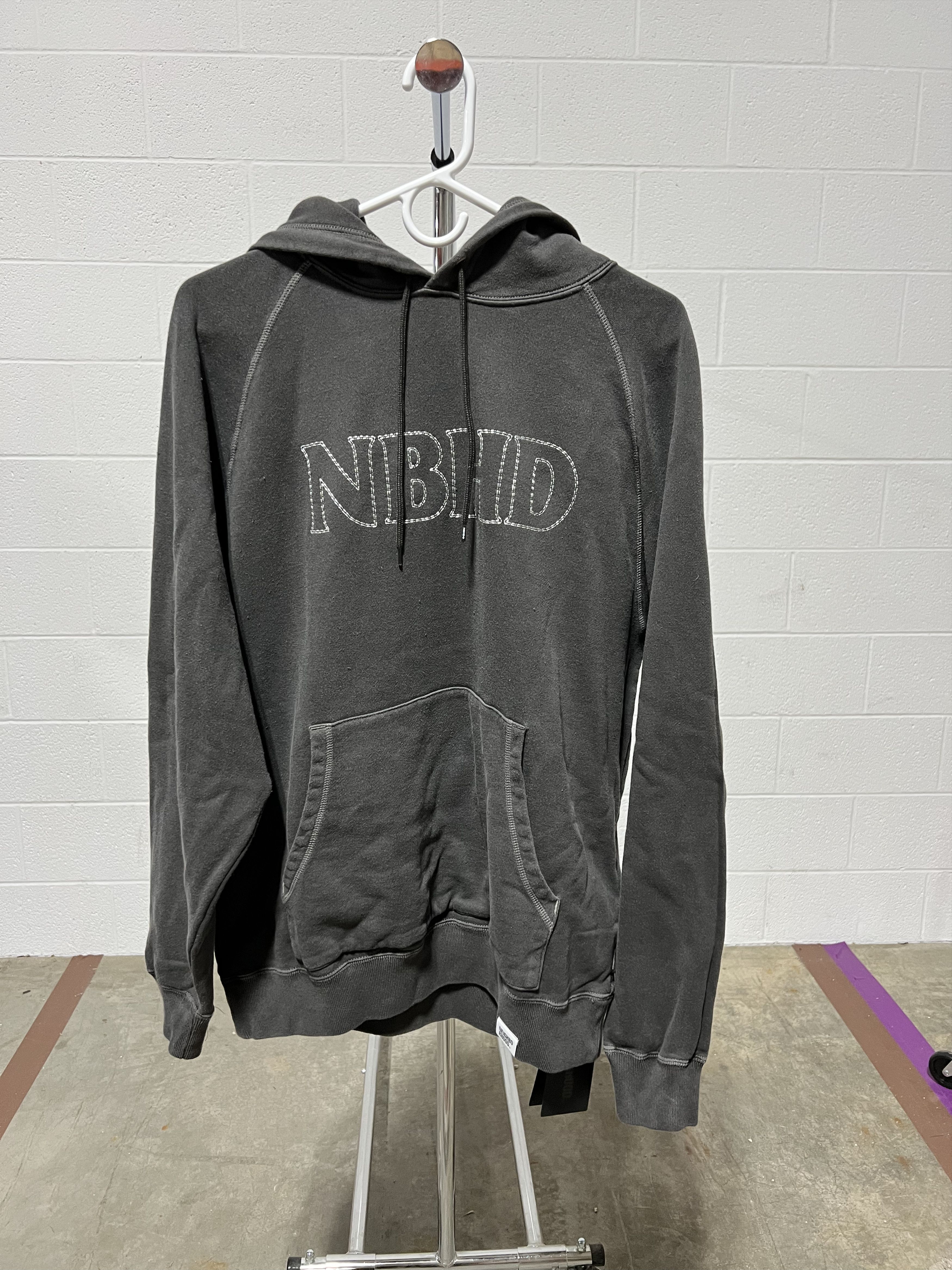 Neighborhood Neighborhood Pigment Dyed Hoodie 'Black' Size US M / EU 48-50 / 2 - 1 Thumbnail