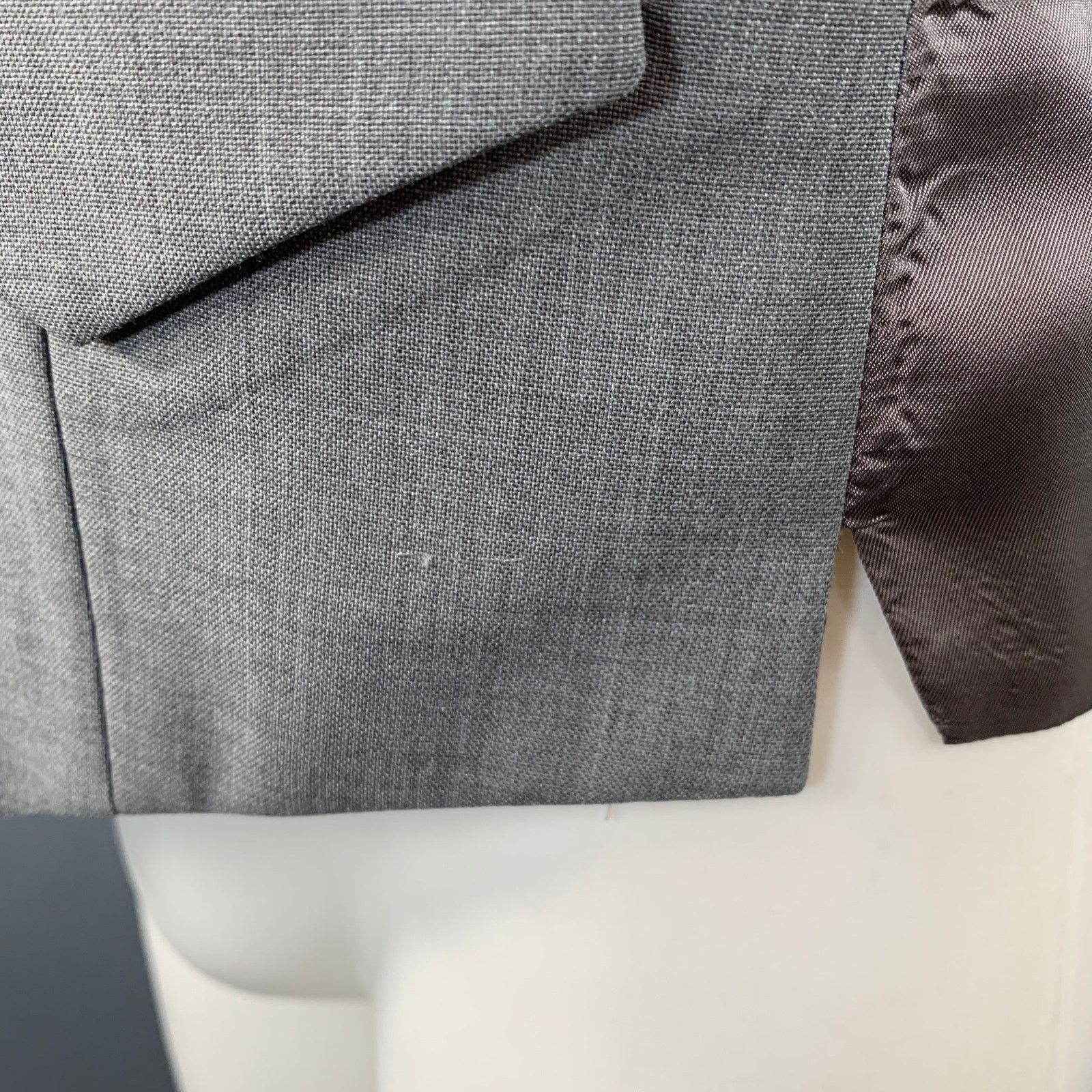 Maison Margiela MAISON MARTIN MARGIELA Heather Grey Taupe V-Neck Formal Vest Size 40R - 6 Thumbnail