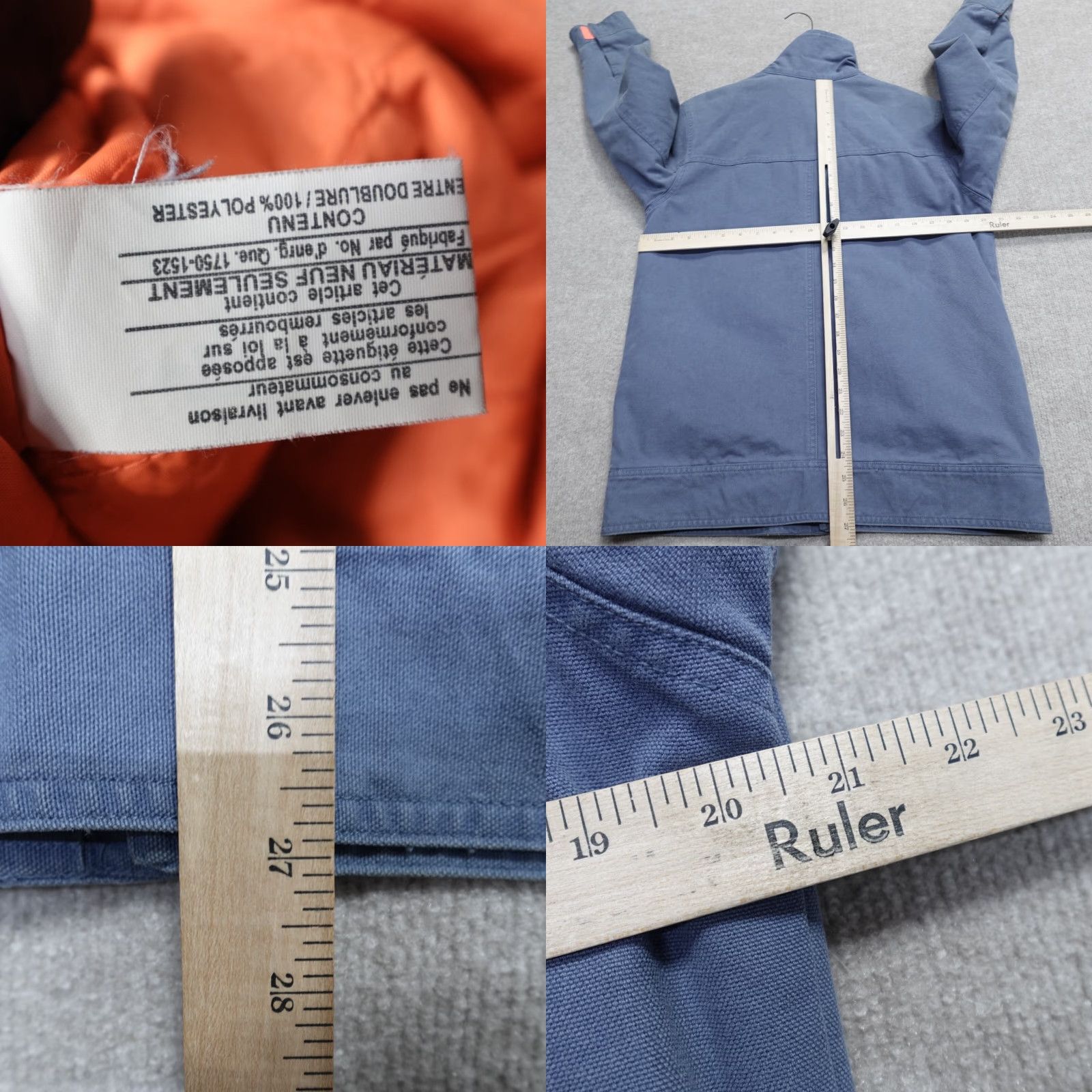 Tommy Hilfiger VINTAGE Tommy Hilfiger Jacket Regular M Blue Canvas Deck Jacket Size US M / EU 48-50 / 2 - 8 Thumbnail