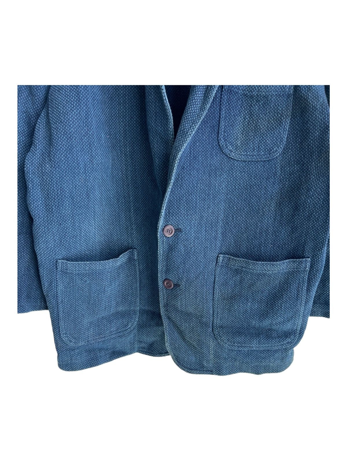Indigo Vintage 1980s Kiriko Made Indigo Dyed Kendo 3 Pocket Jacket Size US L / EU 52-54 / 3 - 4 Thumbnail