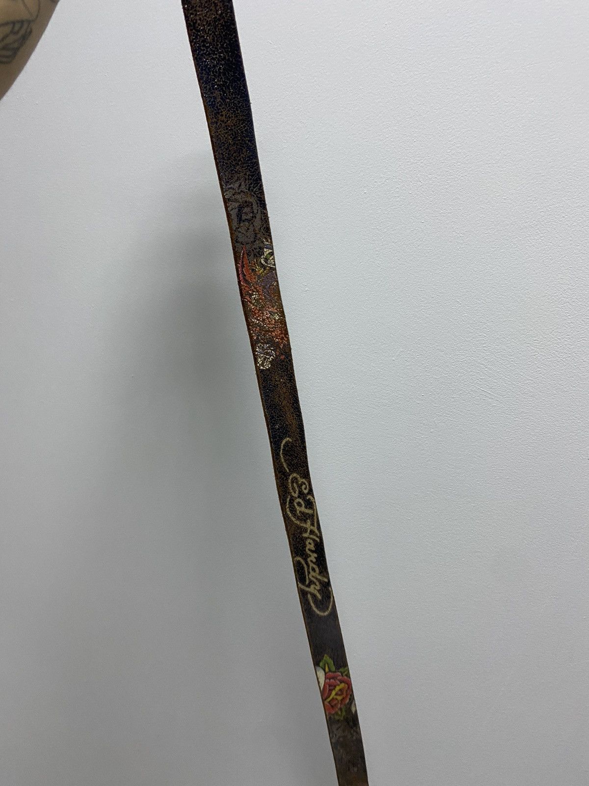 Ed Hardy × Vintage Ed Hardy Vintage All Print Belt Skull Rose Tattoo Y2K Size ONE SIZE - 6 Thumbnail
