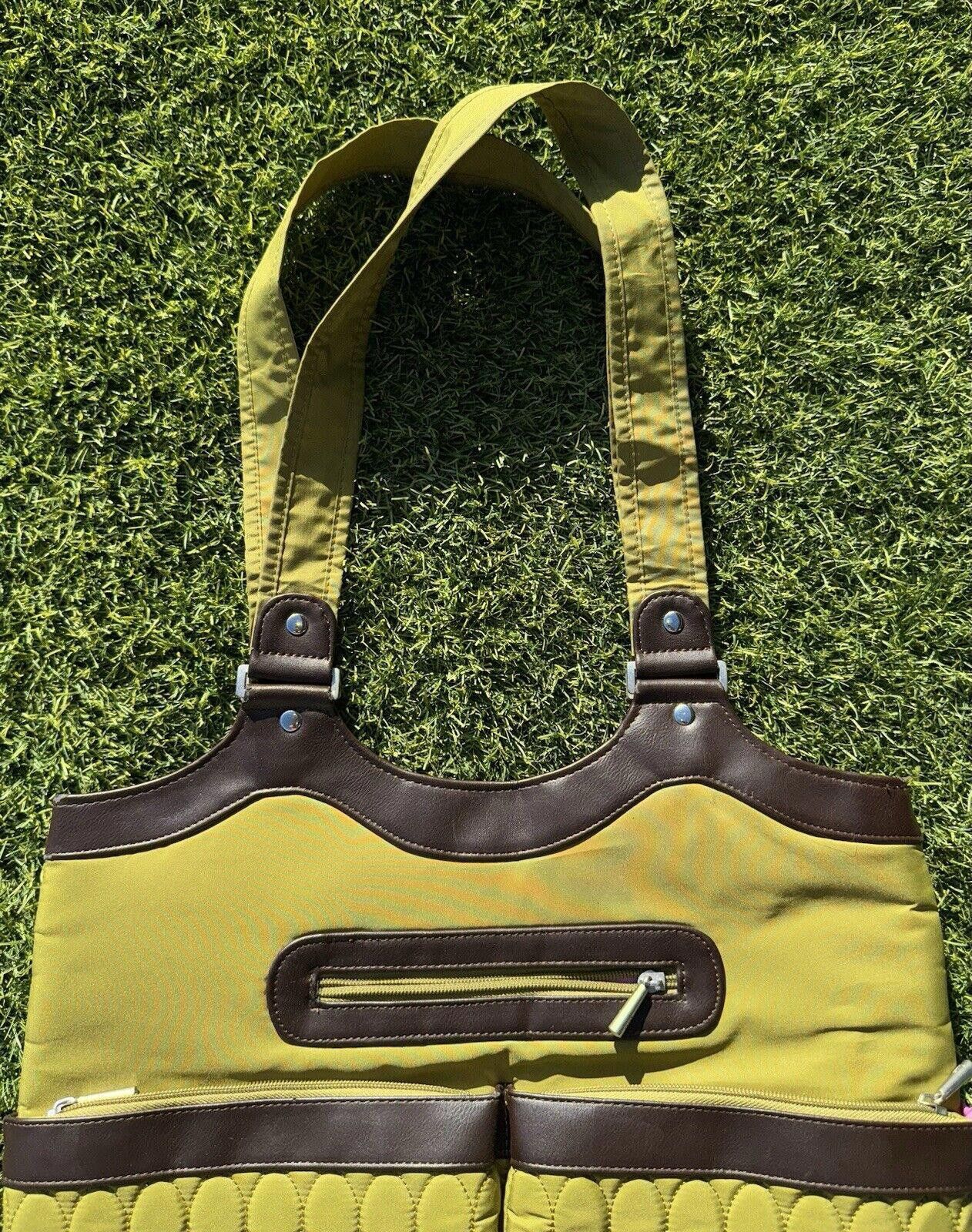 Lugz Lug Siga Green Polyester Zippered Bag Tote Purse Size ONE SIZE - 4 Thumbnail
