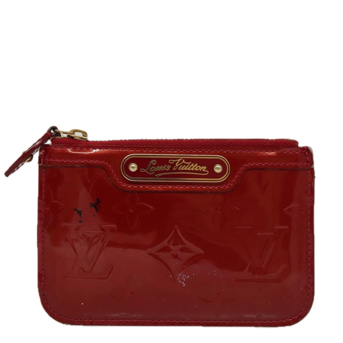 Louis Vuitton Pochette Clés Red Patent Leather Wallet (Pre-Owned) Size ONE SIZE - 1 Thumbnail